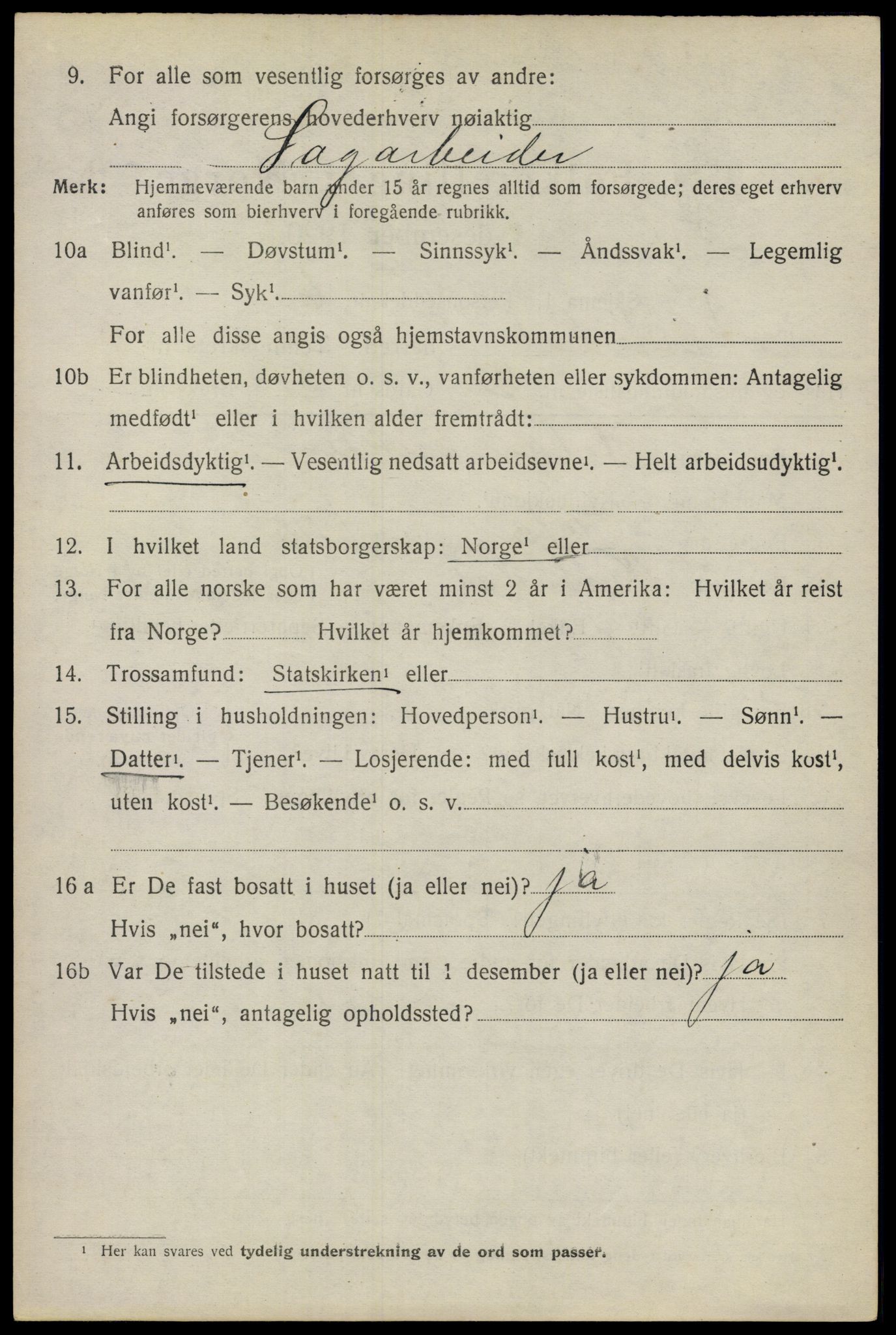 SAO, 1920 census for Nittedal, 1920, p. 6727