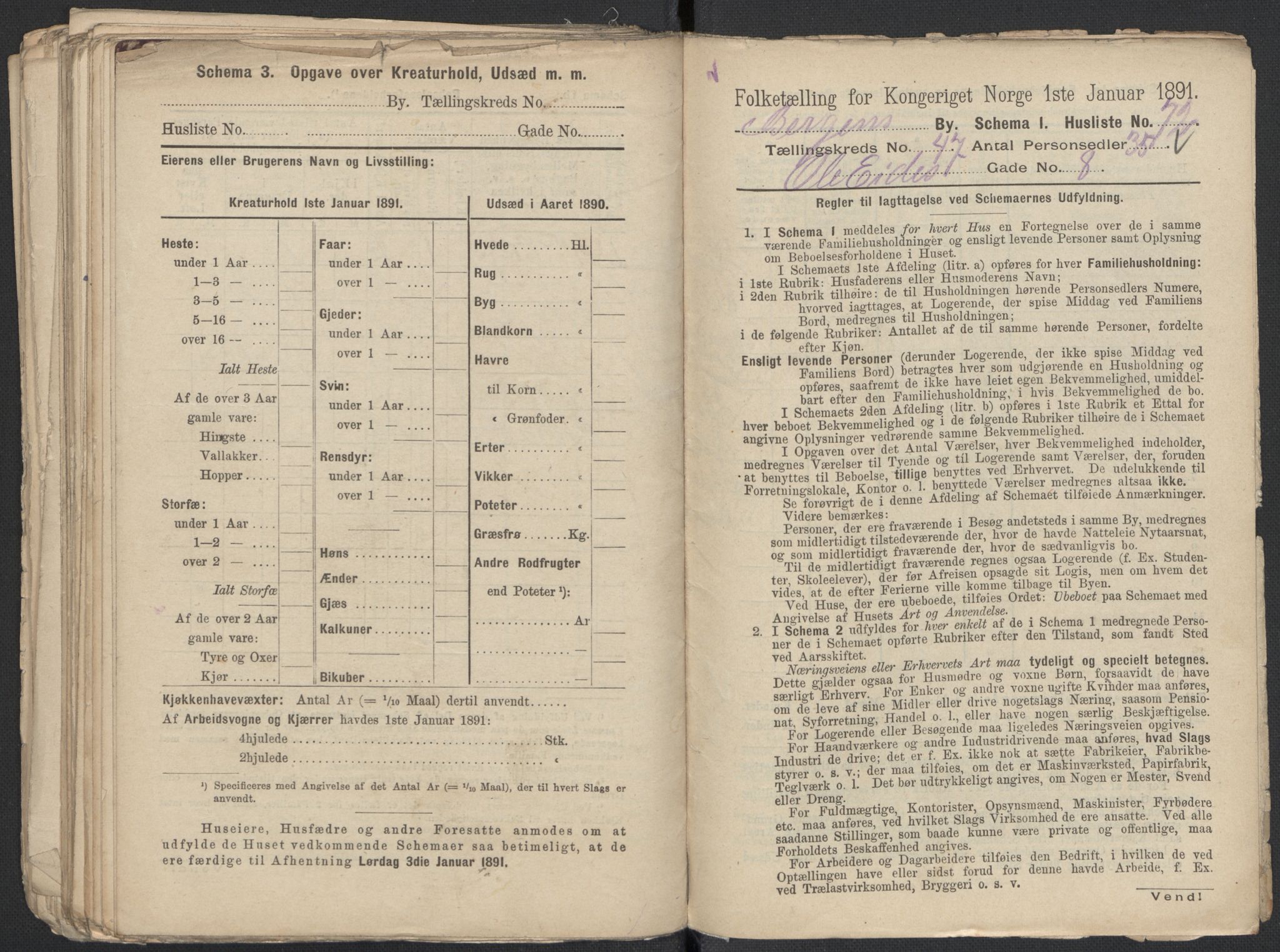 RA, 1891 Census for 1301 Bergen, 1891, p. 7794