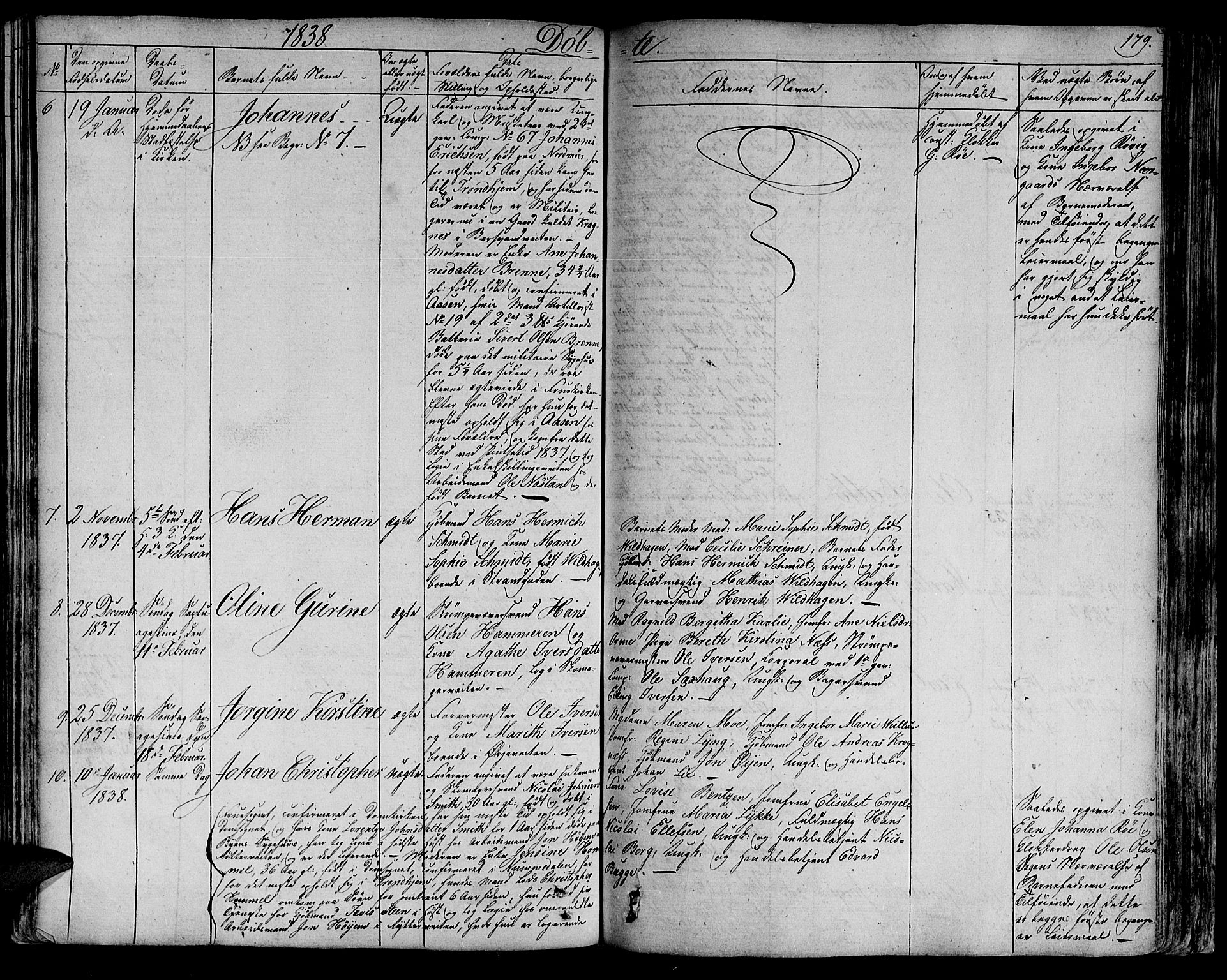 Ministerialprotokoller, klokkerbøker og fødselsregistre - Sør-Trøndelag, AV/SAT-A-1456/602/L0108: Parish register (official) no. 602A06, 1821-1839, p. 179