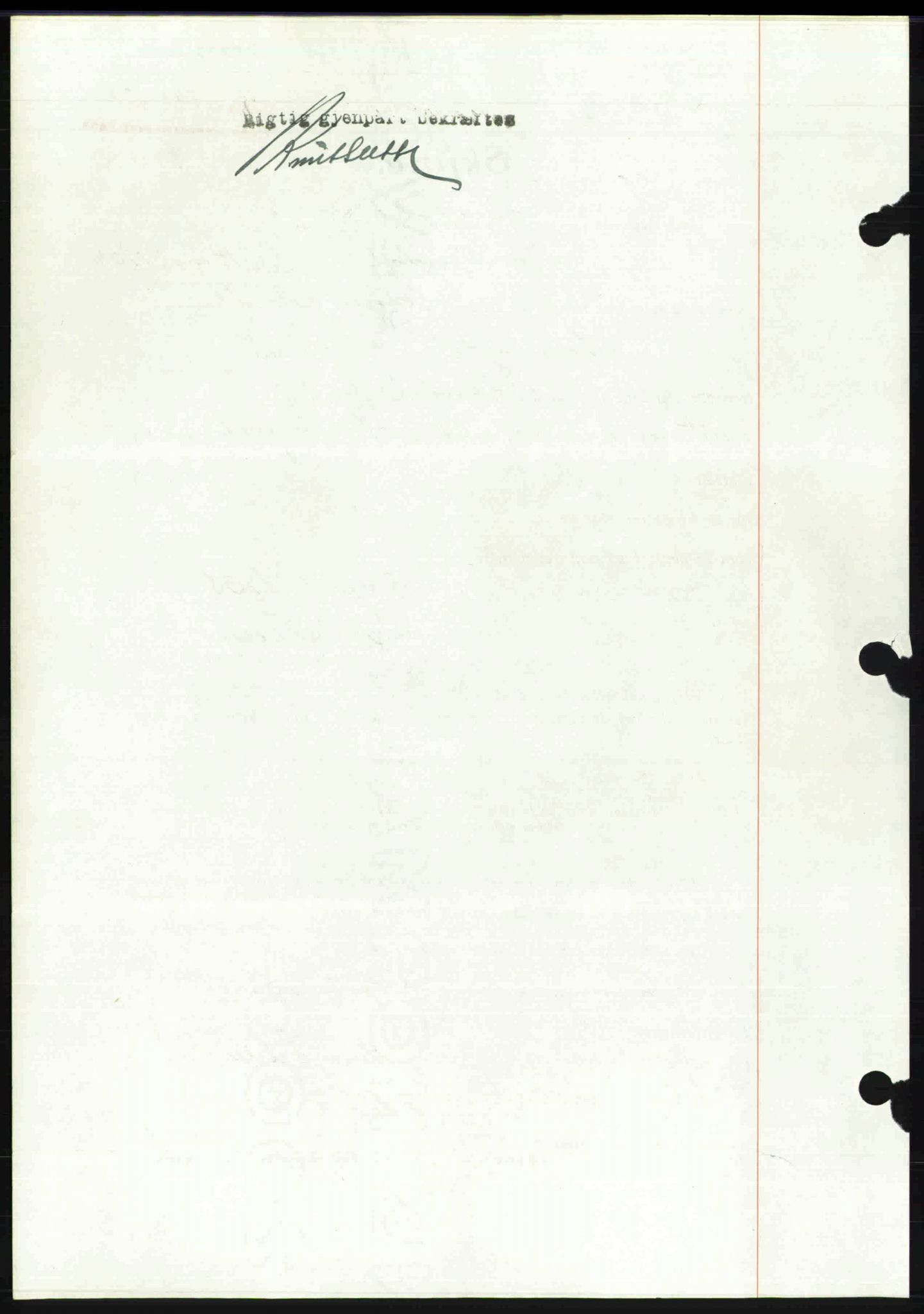 Toten tingrett, SAH/TING-006/H/Hb/Hbc/L0004: Mortgage book no. Hbc-04, 1938-1938, Diary no: : 680/1938