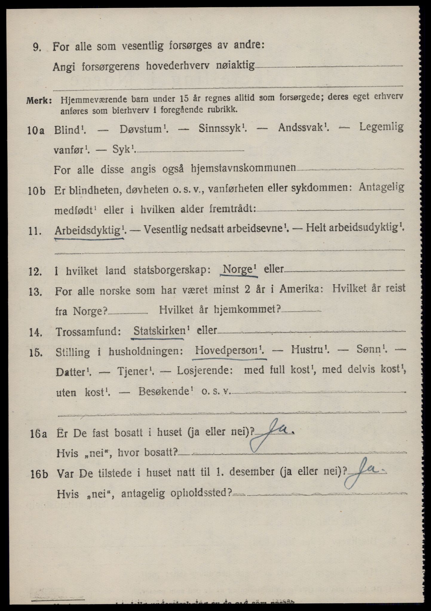 SAT, 1920 census for Ørsta, 1920, p. 2755