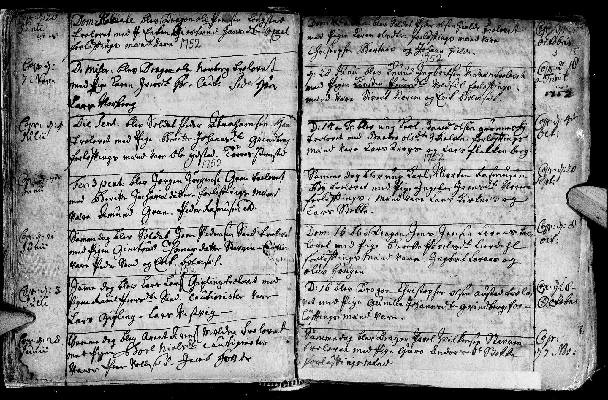 Ministerialprotokoller, klokkerbøker og fødselsregistre - Nord-Trøndelag, SAT/A-1458/730/L0272: Parish register (official) no. 730A01, 1733-1764, p. 15