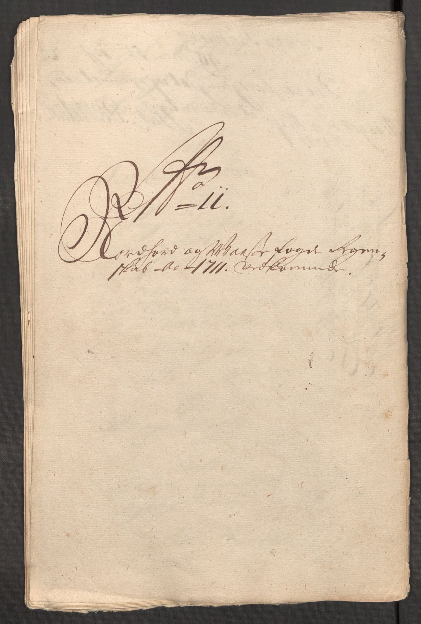 Rentekammeret inntil 1814, Reviderte regnskaper, Fogderegnskap, AV/RA-EA-4092/R51/L3193: Fogderegnskap Nordhordland og Voss, 1711, p. 304