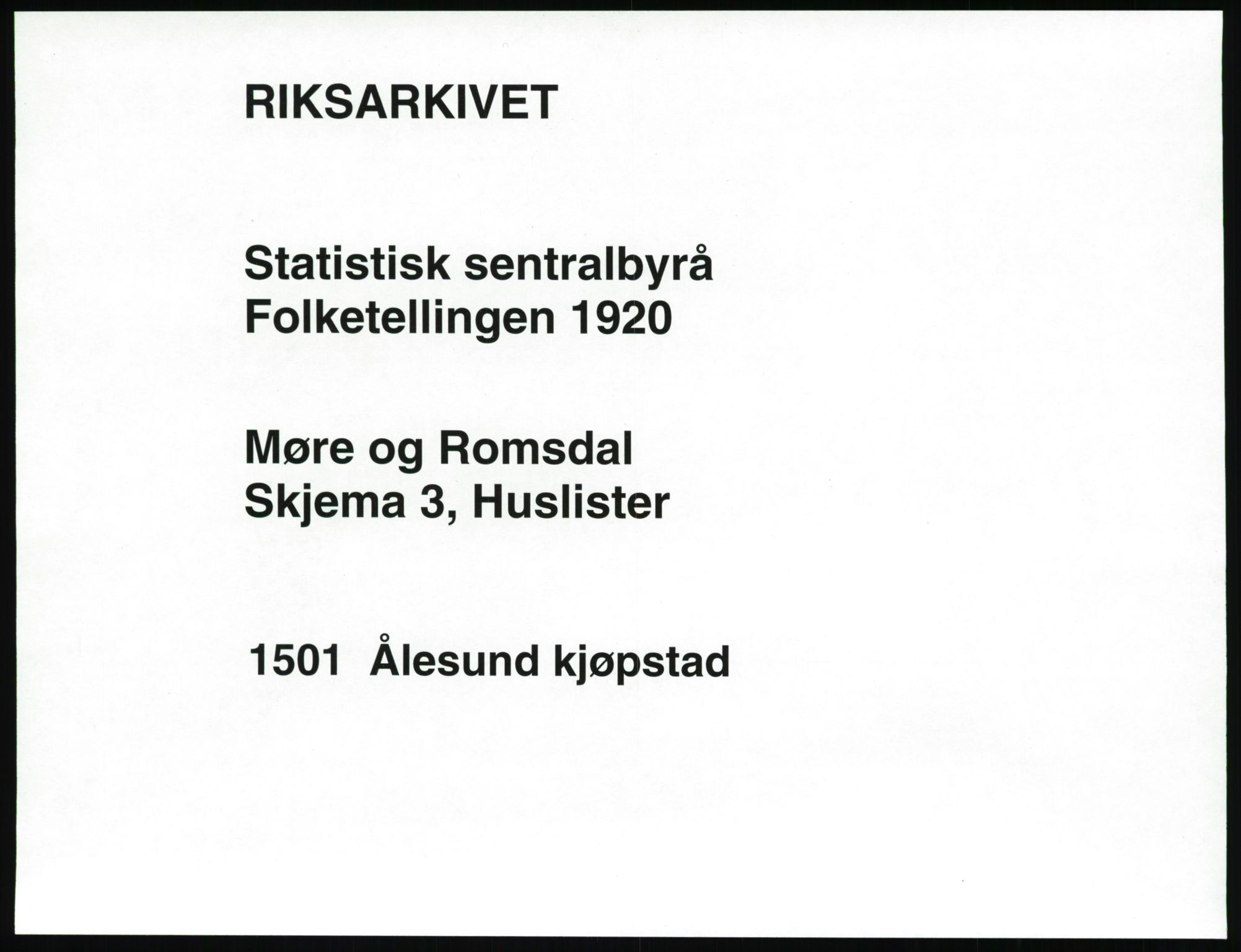 SAT, 1920 census for Ålesund, 1920, p. 78