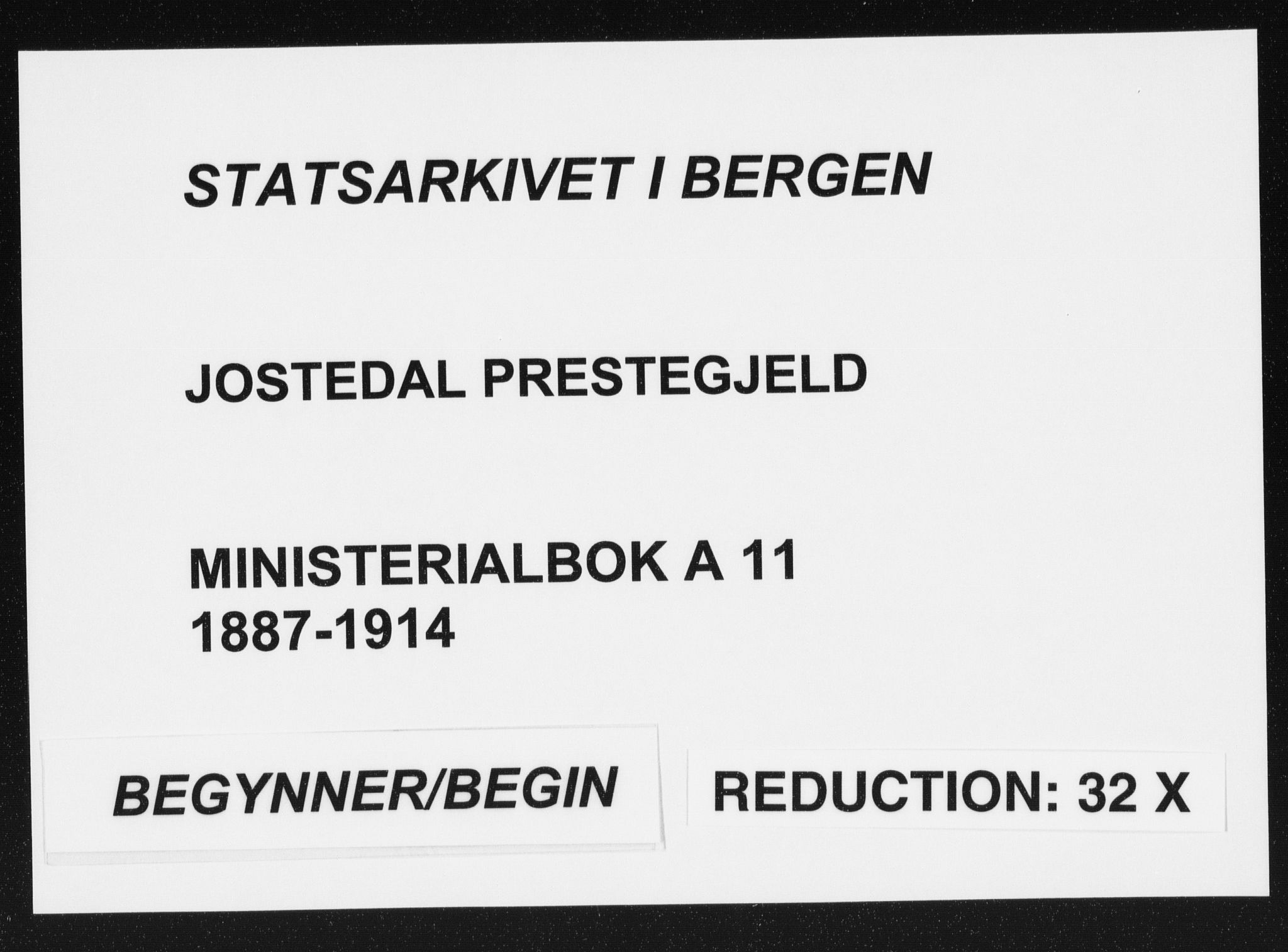 Jostedal sokneprestembete, AV/SAB-A-80601/H/Haa/Haab/L0001: Parish register (official) no. B 1, 1887-1914