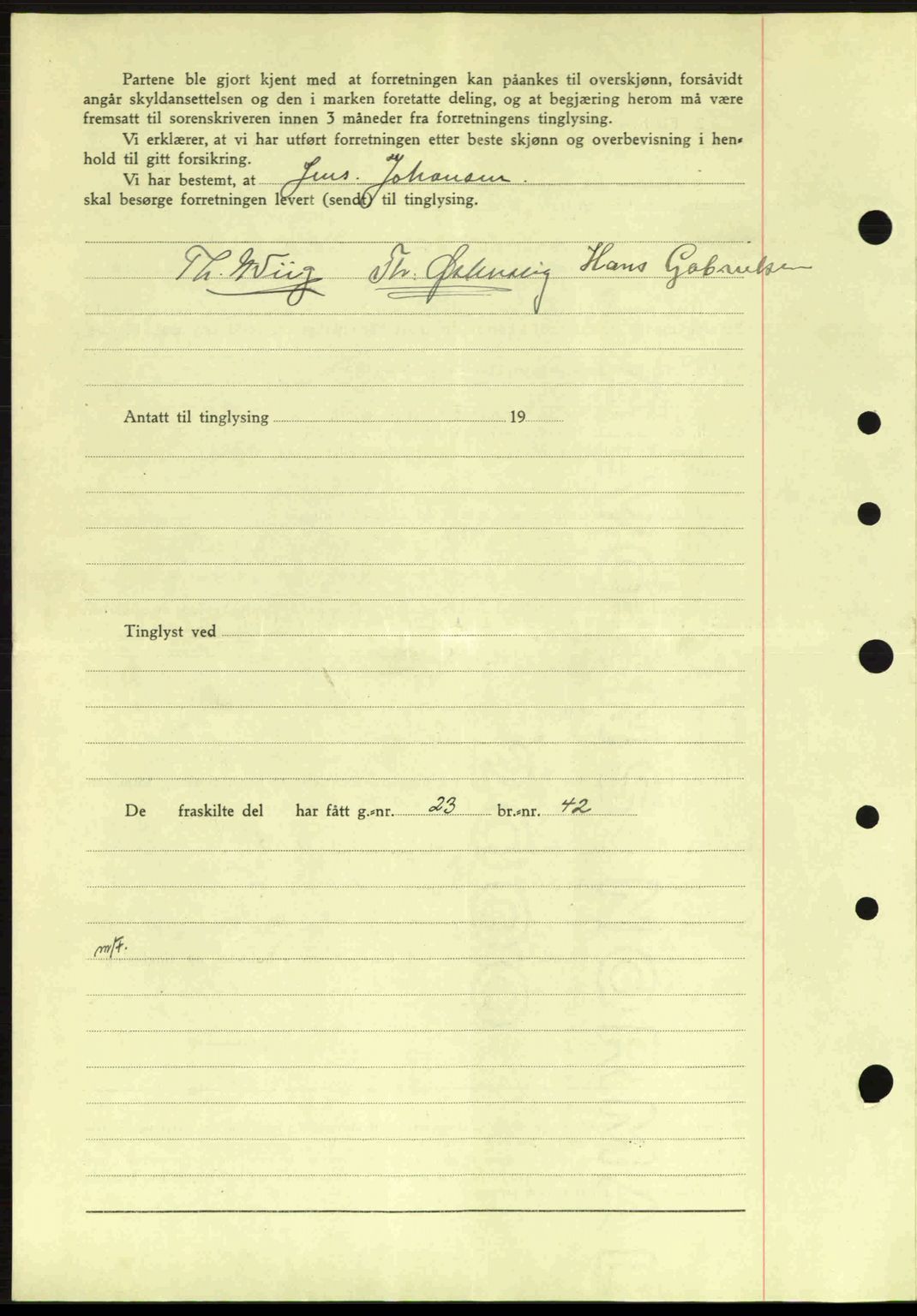 Idd og Marker sorenskriveri, AV/SAO-A-10283/G/Gb/Gbb/L0006: Mortgage book no. A6, 1943-1944, Diary no: : 590/1944