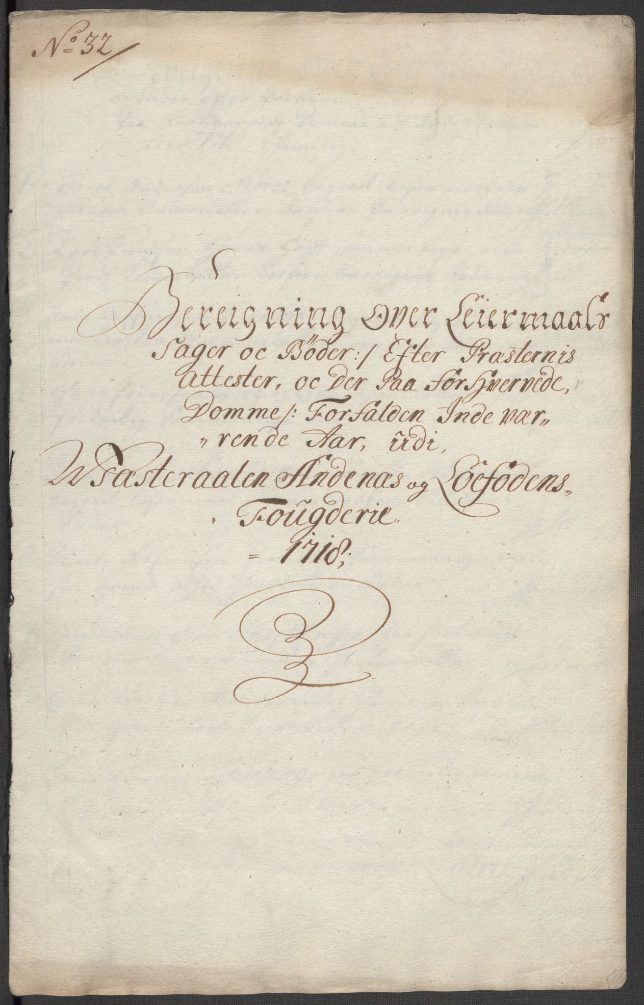Rentekammeret inntil 1814, Reviderte regnskaper, Fogderegnskap, RA/EA-4092/R67/L4684: Fogderegnskap Vesterålen, Andenes og Lofoten, 1718, p. 252