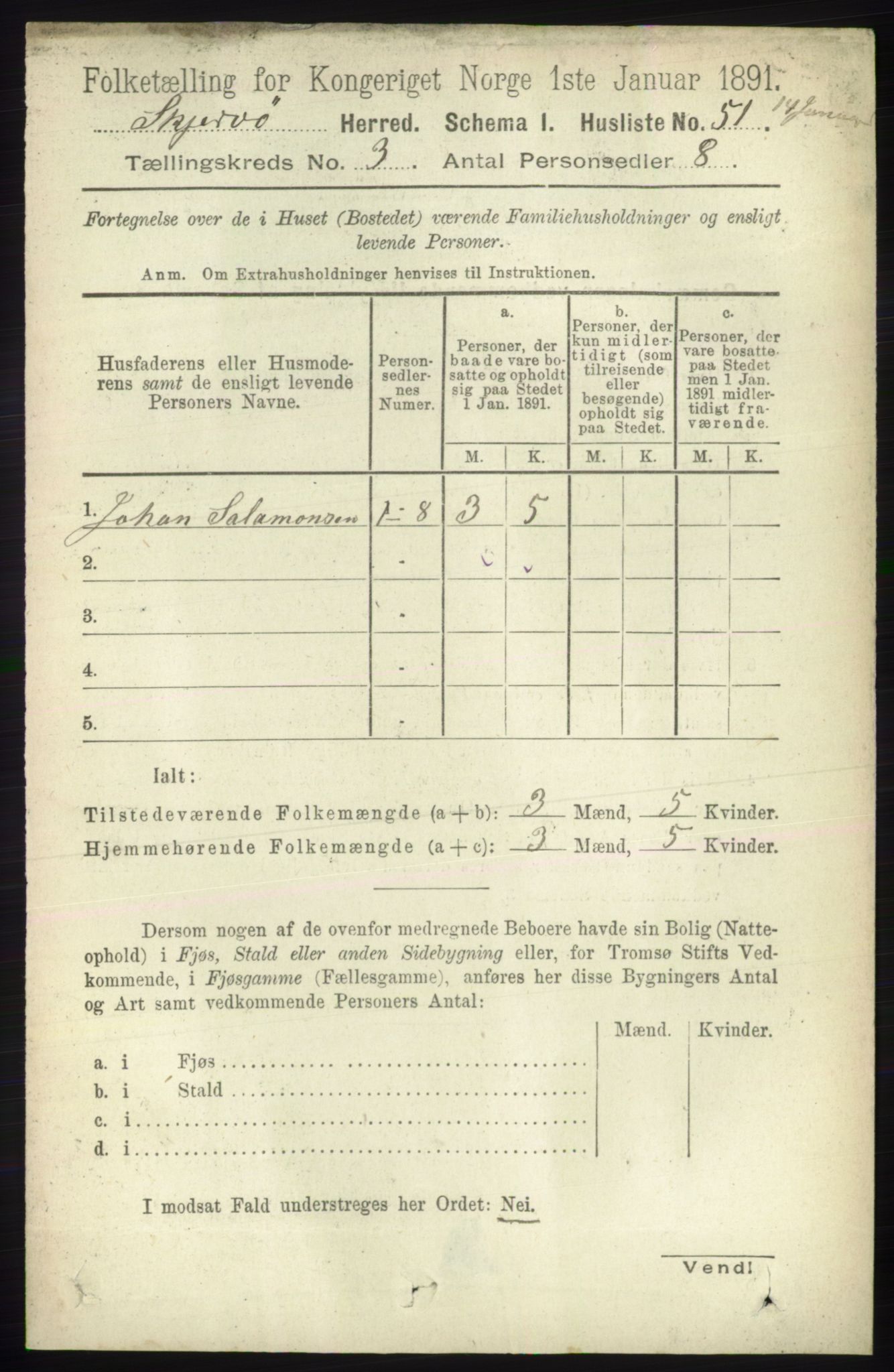 RA, 1891 census for 1941 Skjervøy, 1891, p. 1845