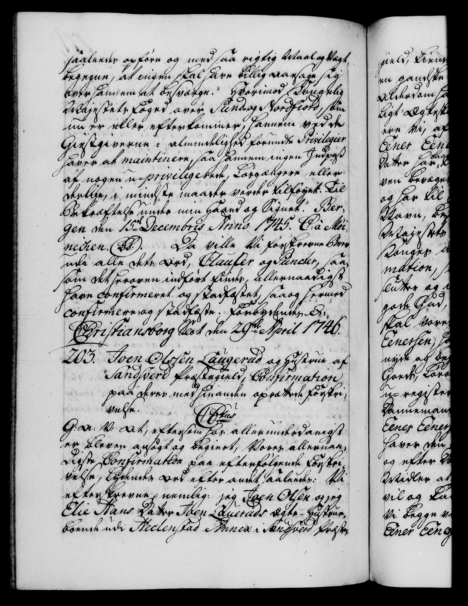 Danske Kanselli 1572-1799, AV/RA-EA-3023/F/Fc/Fca/Fcaa/L0034: Norske registre, 1745-1746, p. 471b