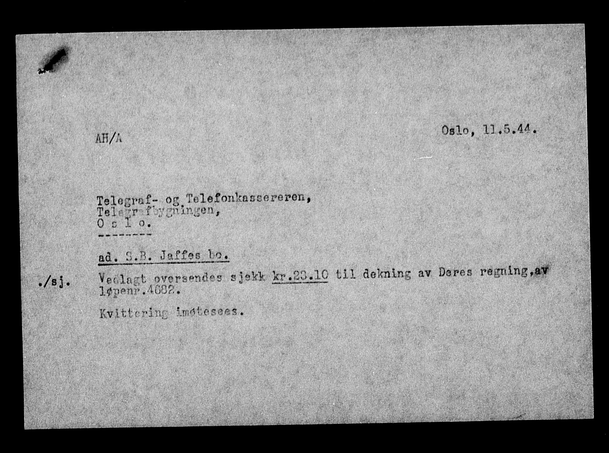 Justisdepartementet, Tilbakeføringskontoret for inndratte formuer, AV/RA-S-1564/H/Hc/Hcc/L0947: --, 1945-1947, p. 106