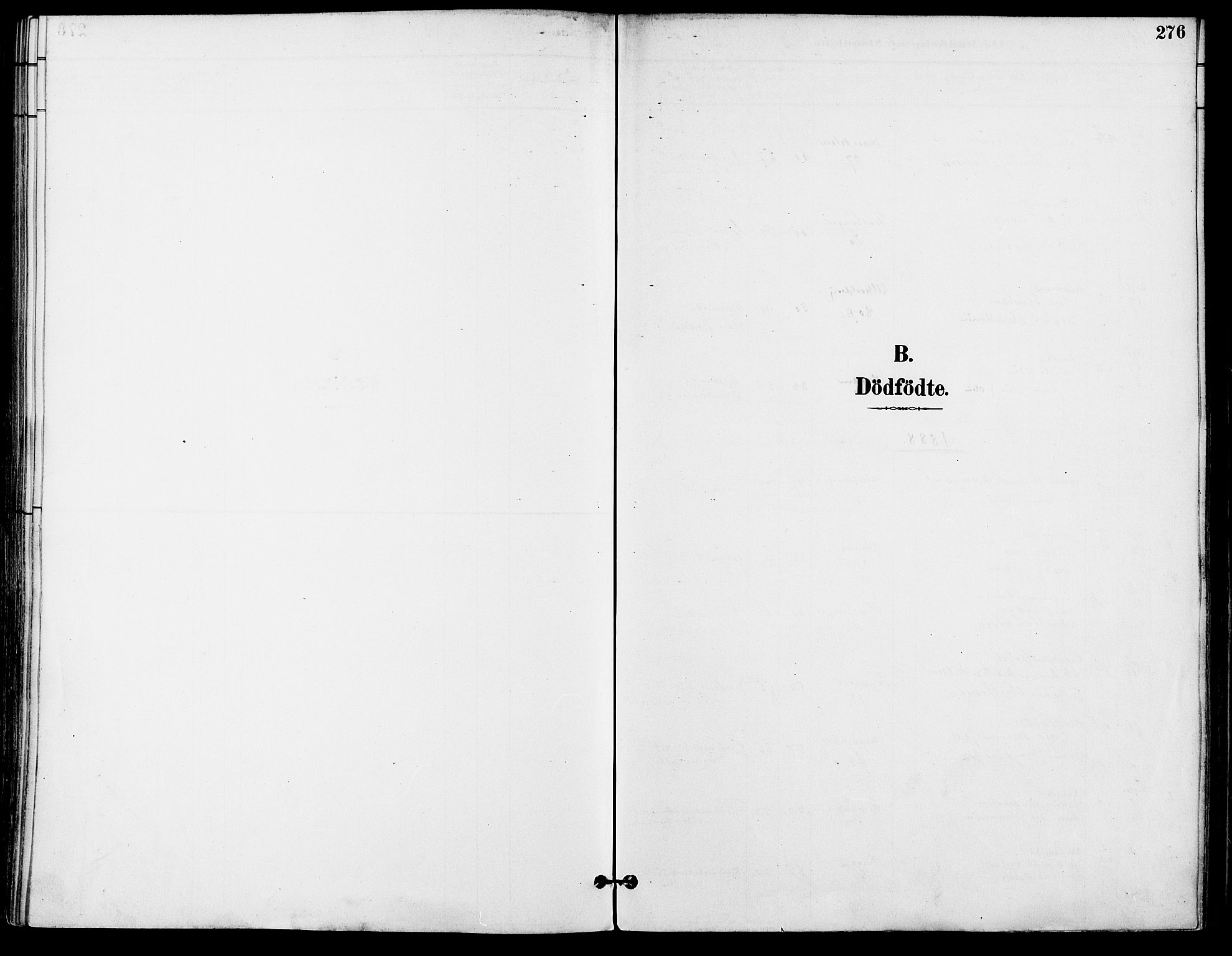 Gamle Aker prestekontor Kirkebøker, SAO/A-10617a/F/L0008: Parish register (official) no. 8, 1887-1896, p. 276