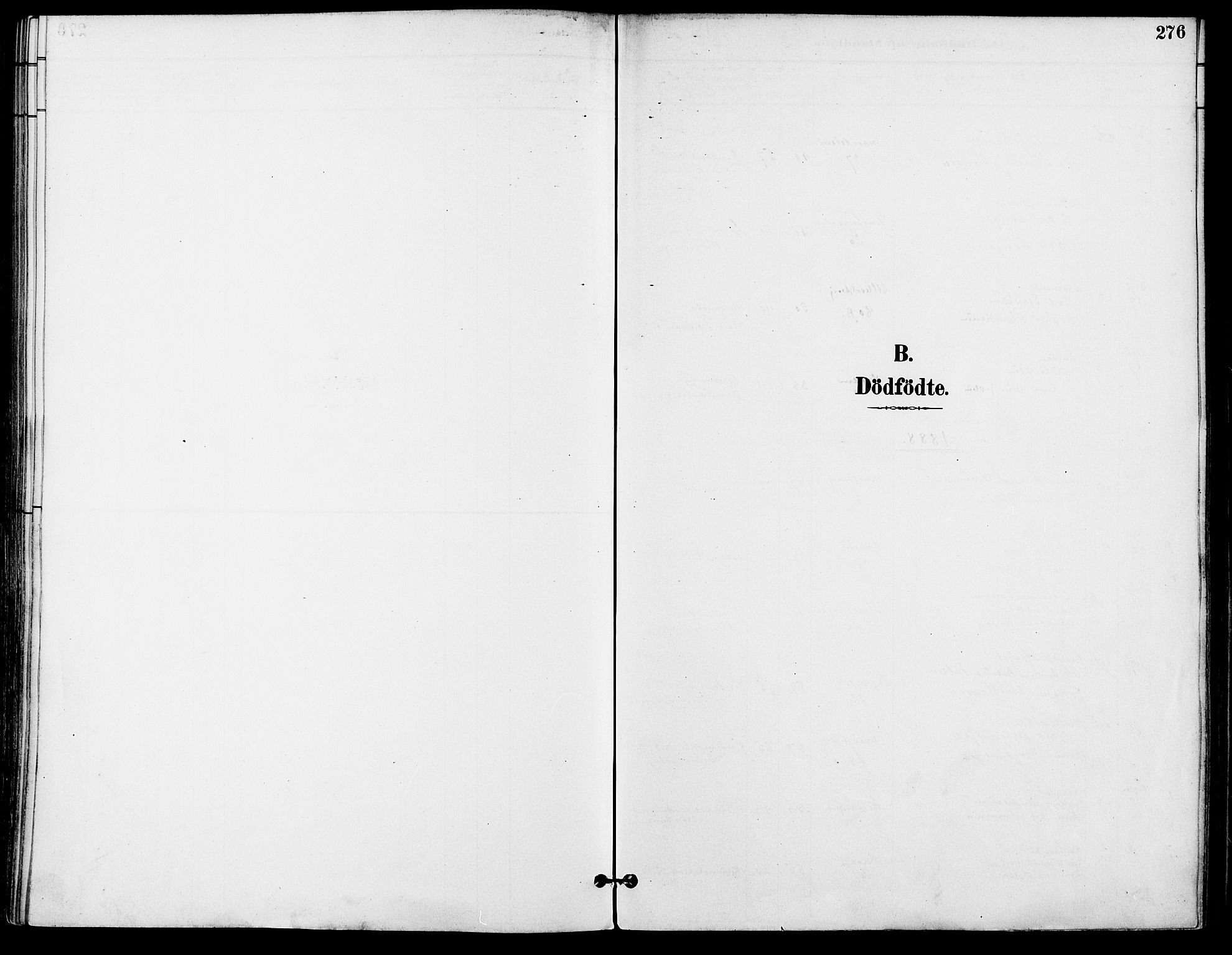 Gamle Aker prestekontor Kirkebøker, AV/SAO-A-10617a/F/L0008: Parish register (official) no. 8, 1887-1896, p. 276