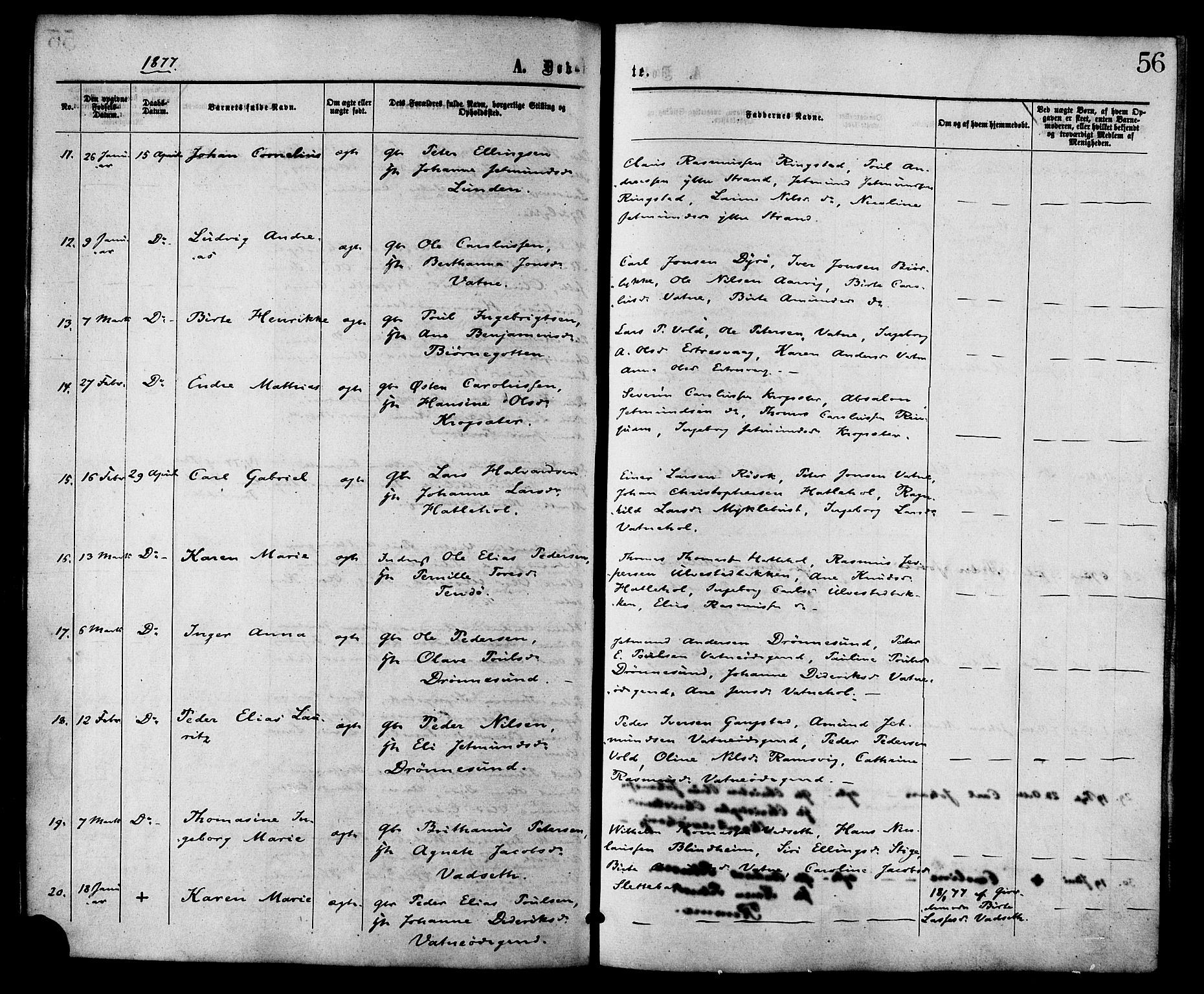 Ministerialprotokoller, klokkerbøker og fødselsregistre - Møre og Romsdal, AV/SAT-A-1454/525/L0373: Parish register (official) no. 525A03, 1864-1879, p. 56