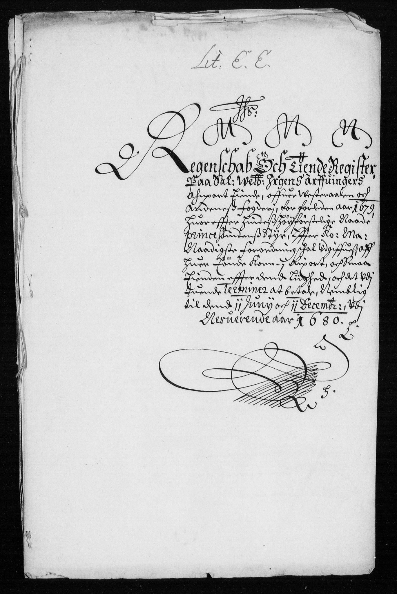 Rentekammeret inntil 1814, Reviderte regnskaper, Stiftamtstueregnskaper, Trondheim stiftamt og Nordland amt, AV/RA-EA-6044/R/Rh/L0007: Nordland amt, 1680