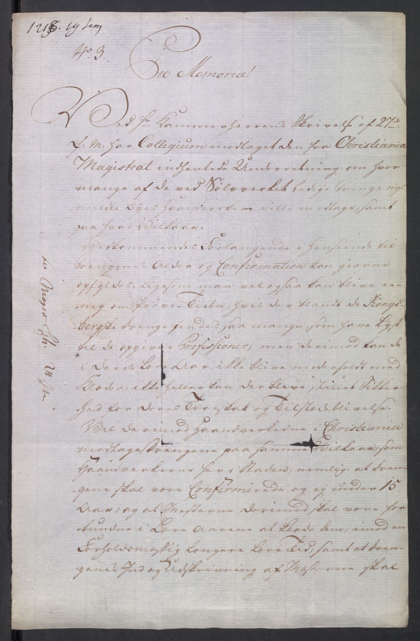Kristiania stiftamt, SAO/A-10386/E/Ea/Eai/L0002: Bergverksdirektoriet, 1786-1790, p. 46