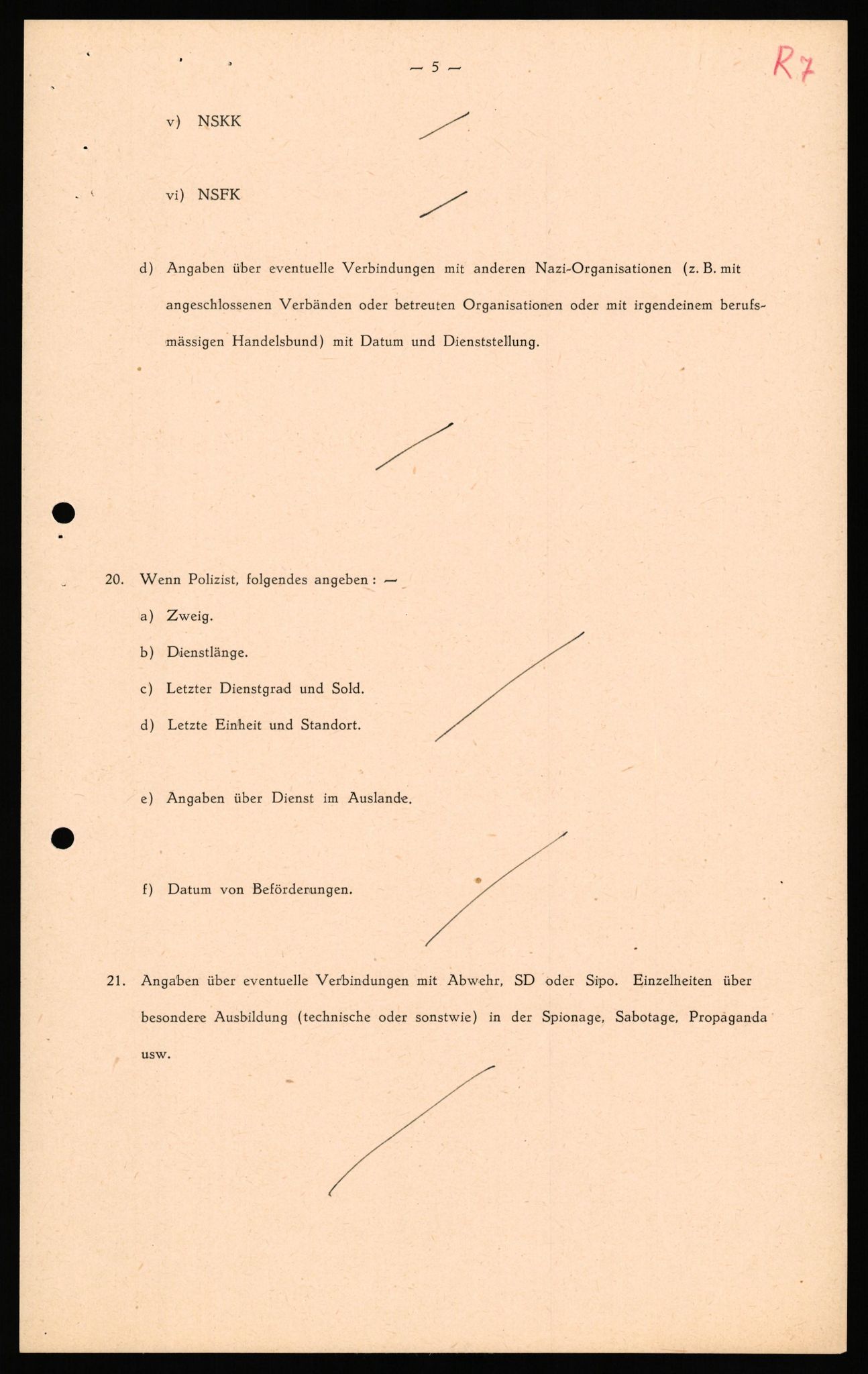 Forsvaret, Forsvarets overkommando II, AV/RA-RAFA-3915/D/Db/L0040: CI Questionaires. Tyske okkupasjonsstyrker i Norge. Østerrikere., 1945-1946, p. 139