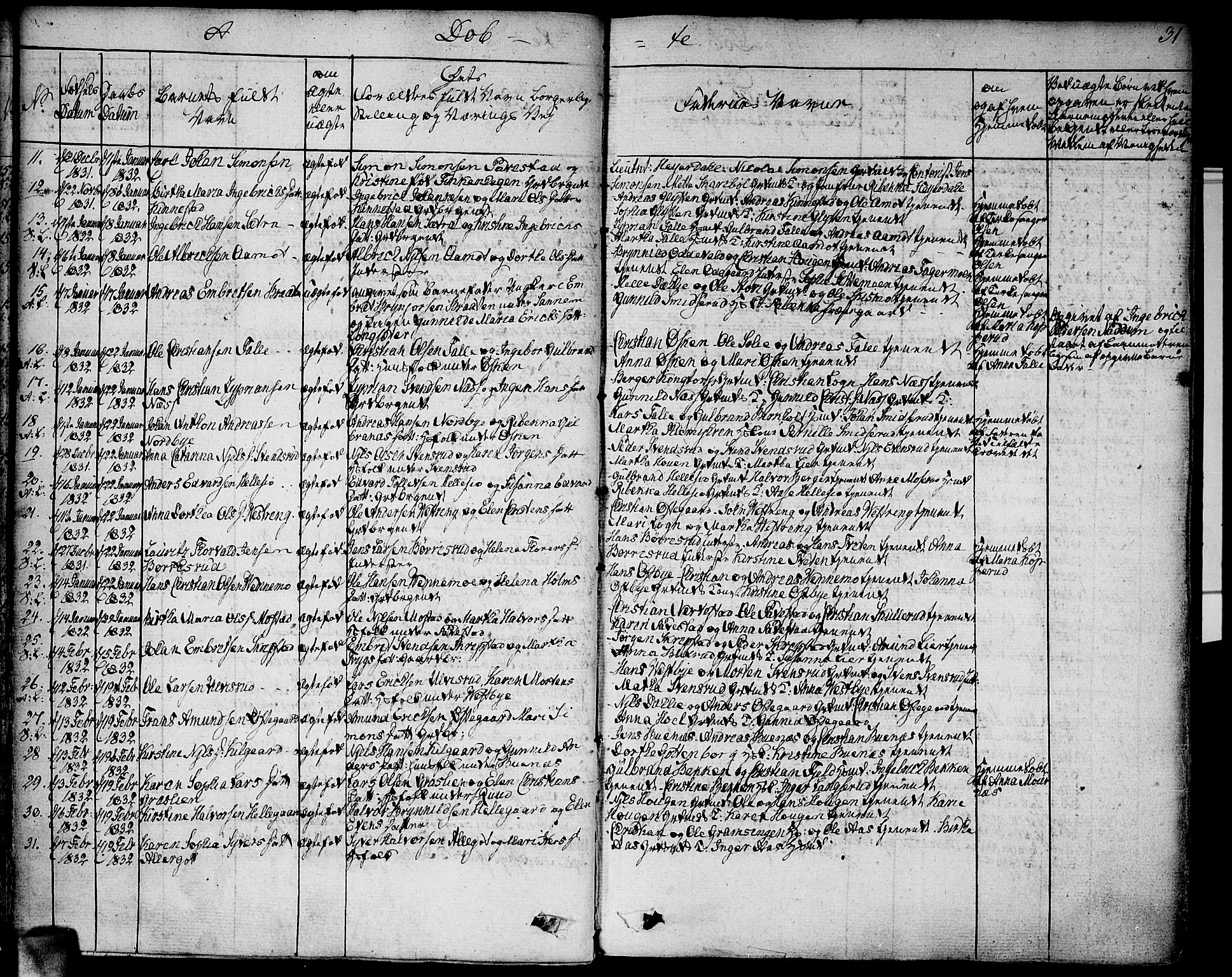 Høland prestekontor Kirkebøker, AV/SAO-A-10346a/F/Fa/L0008: Parish register (official) no. I 8, 1827-1845, p. 31