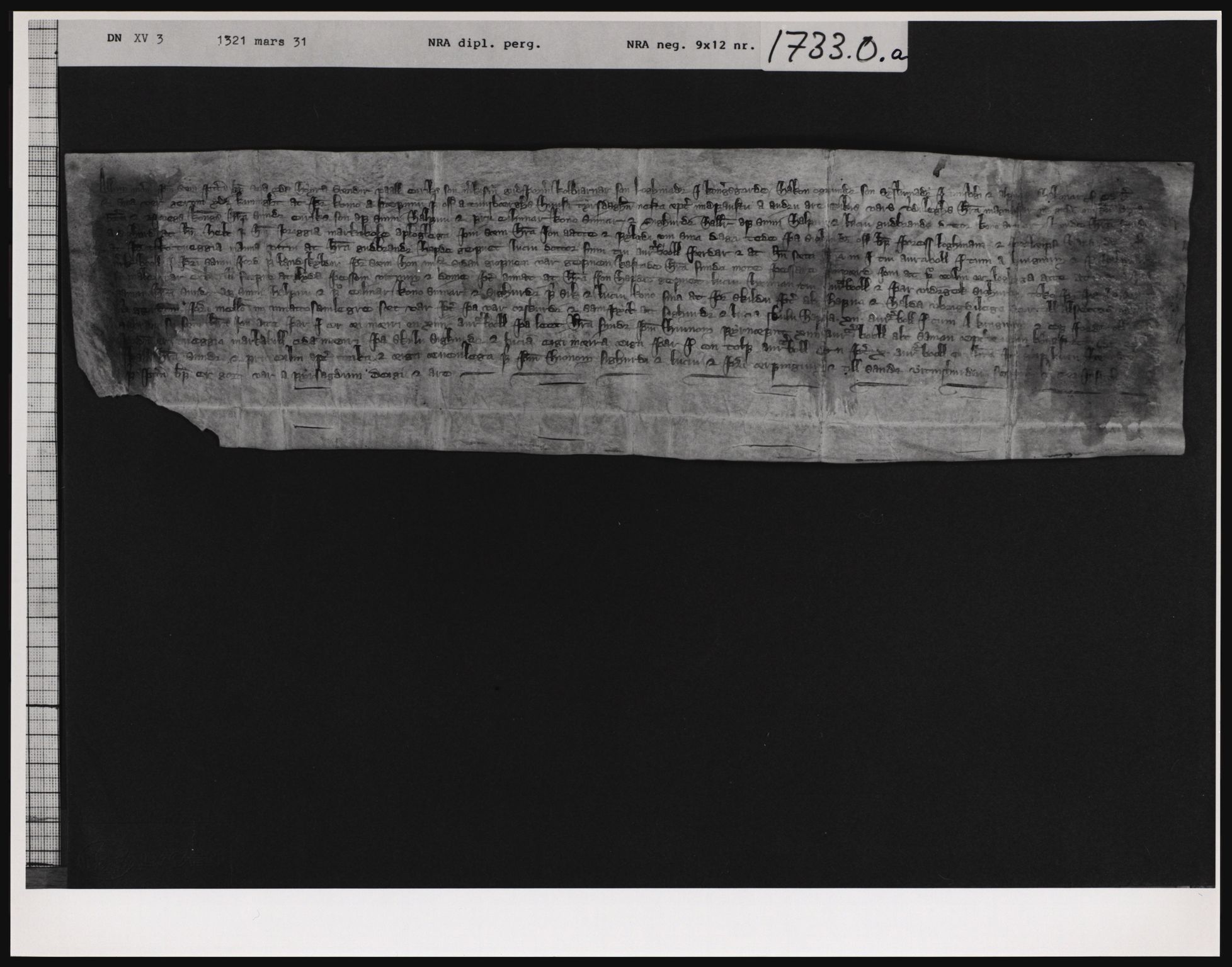 Riksarkivets diplomsamling, AV/RA-EA-5965/F01/F01a/L0013: Dokumenter, 1319-1321, p. 15