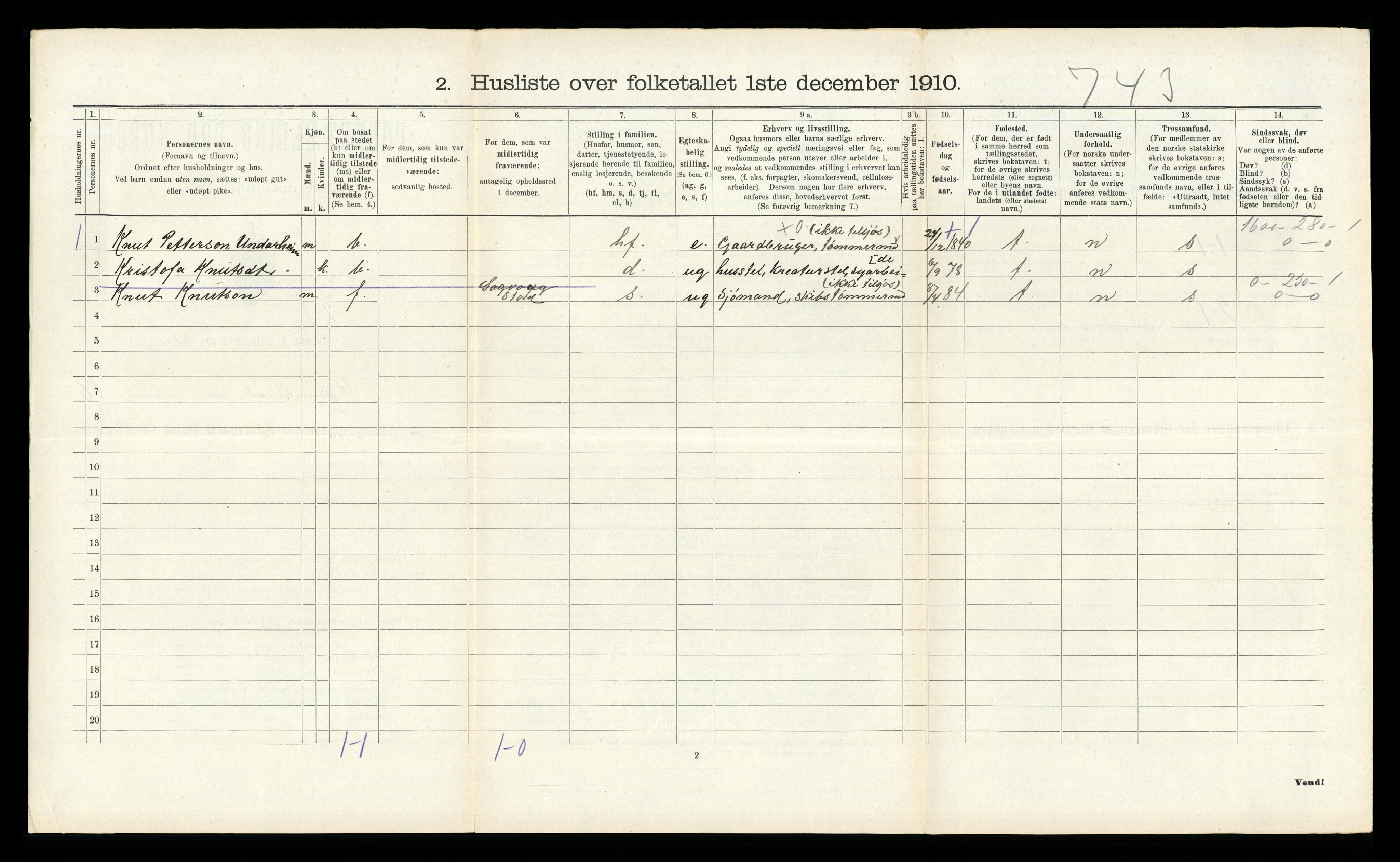 RA, 1910 census for Kvinnherad, 1910, p. 1582