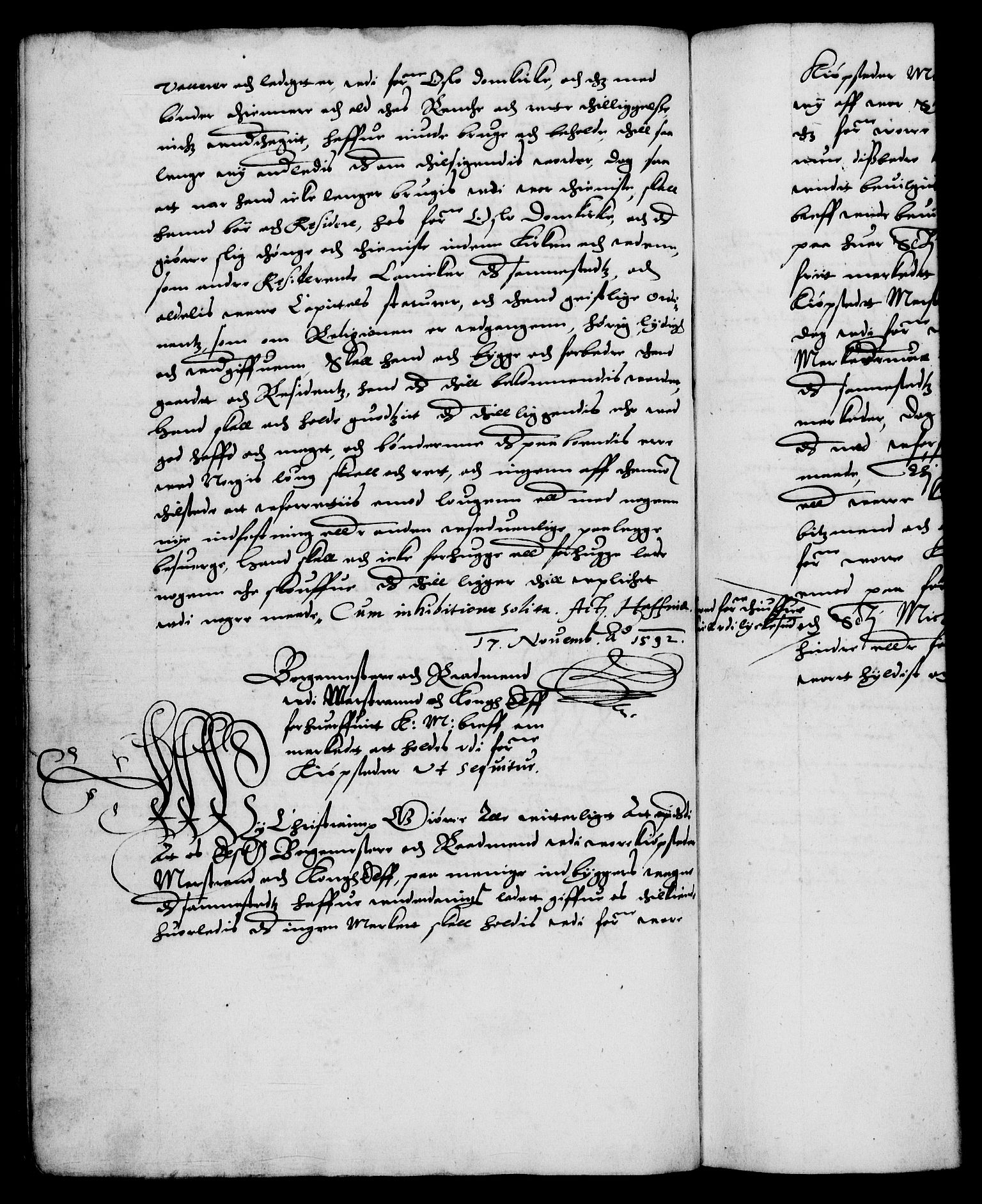 Danske Kanselli 1572-1799, AV/RA-EA-3023/F/Fc/Fca/Fcaa/L0002: Norske registre (mikrofilm), 1588-1596, p. 171b