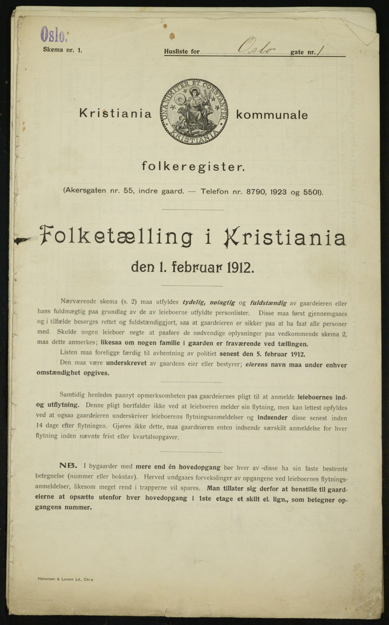 OBA, Municipal Census 1912 for Kristiania, 1912, p. 77531
