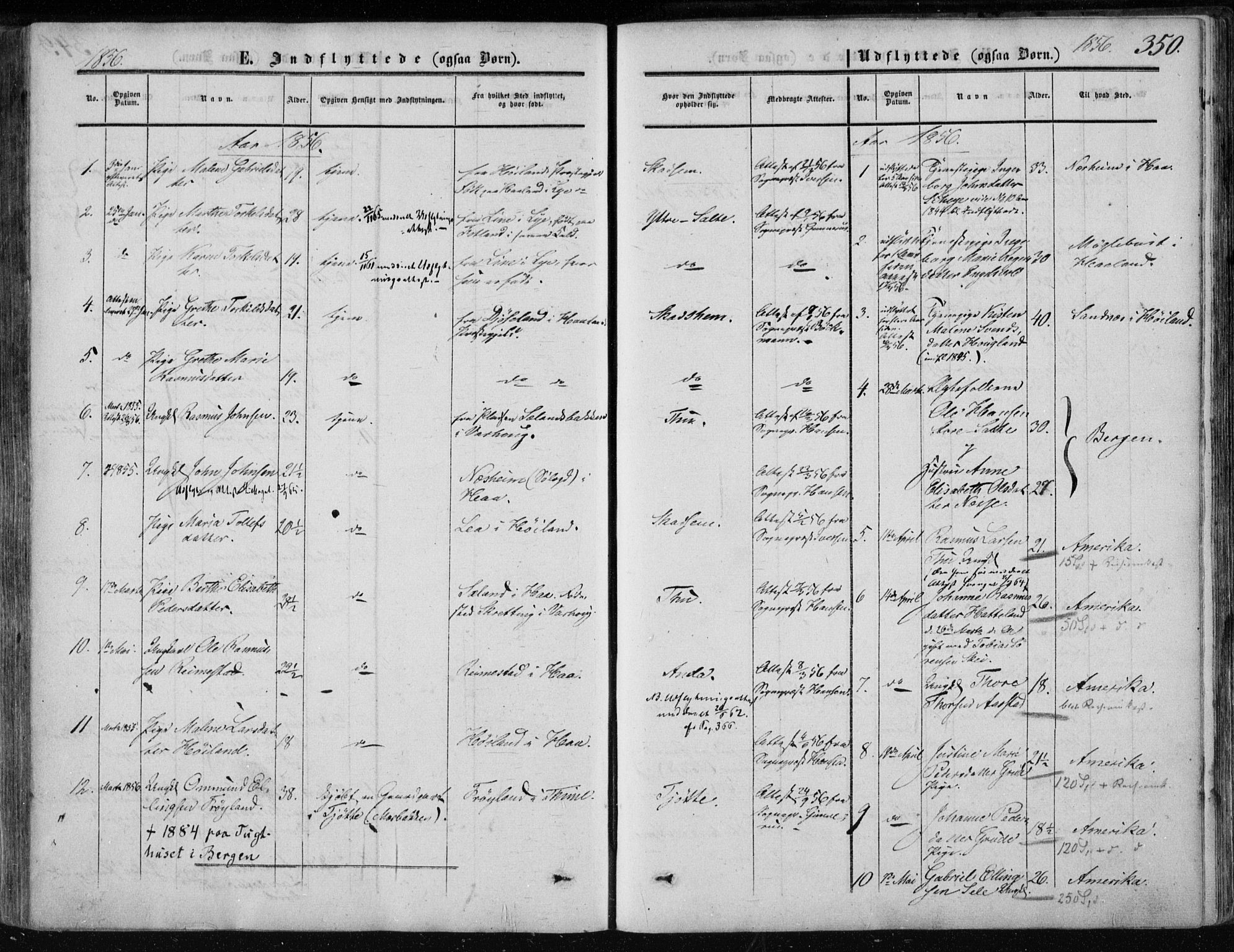 Klepp sokneprestkontor, AV/SAST-A-101803/001/3/30BA/L0005: Parish register (official) no. A 5, 1853-1870, p. 350