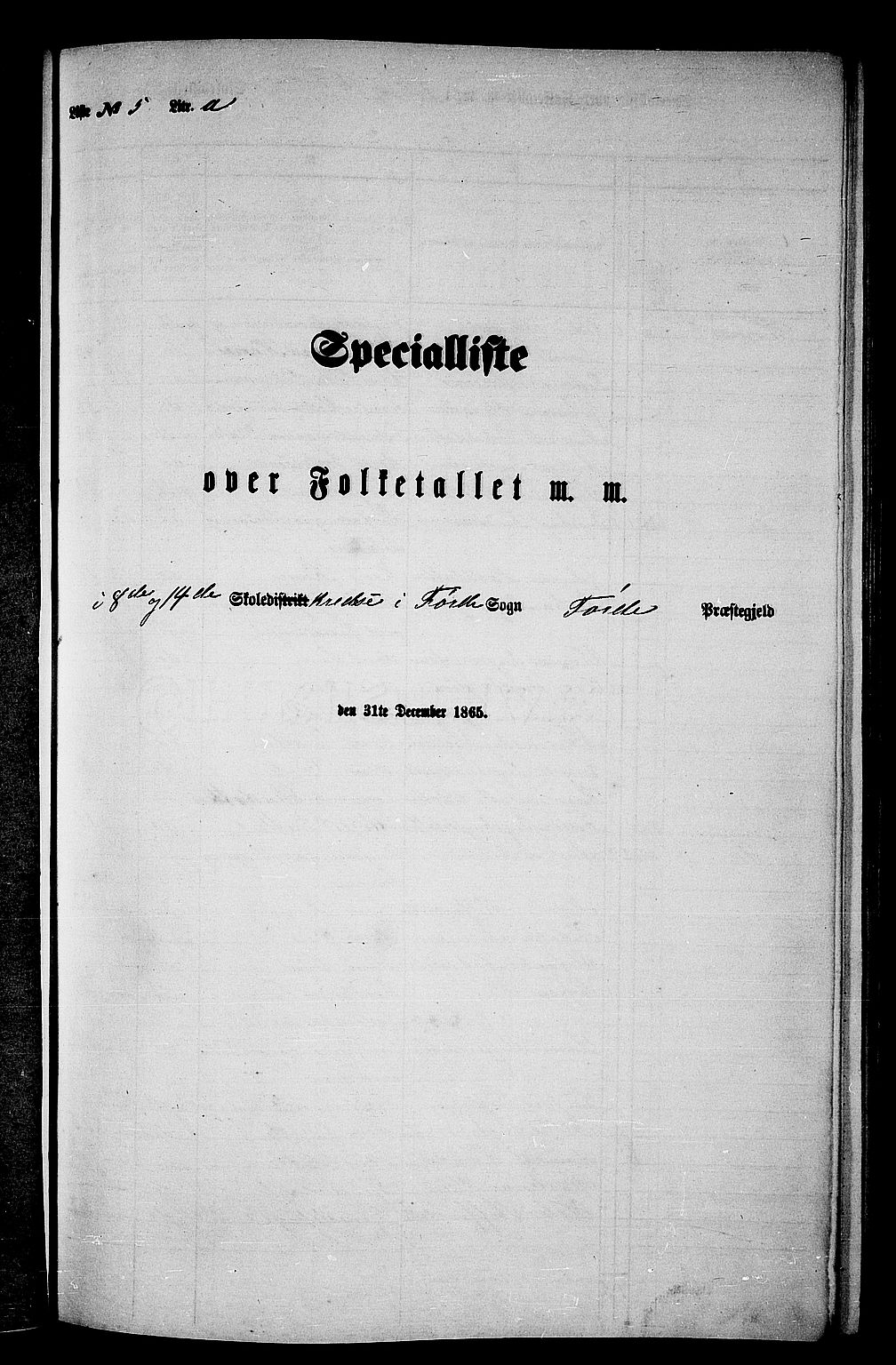 RA, 1865 census for Førde, 1865, p. 90