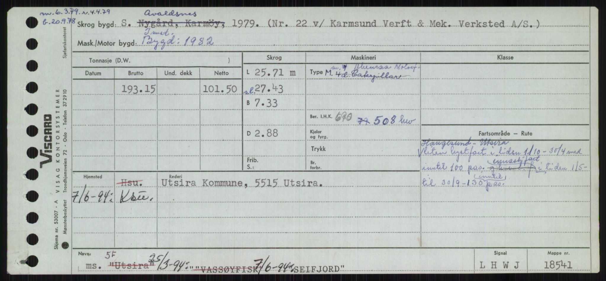 Sjøfartsdirektoratet med forløpere, Skipsmålingen, RA/S-1627/H/Ha/L0005/0001: Fartøy, S-Sven / Fartøy, S-Skji, p. 261