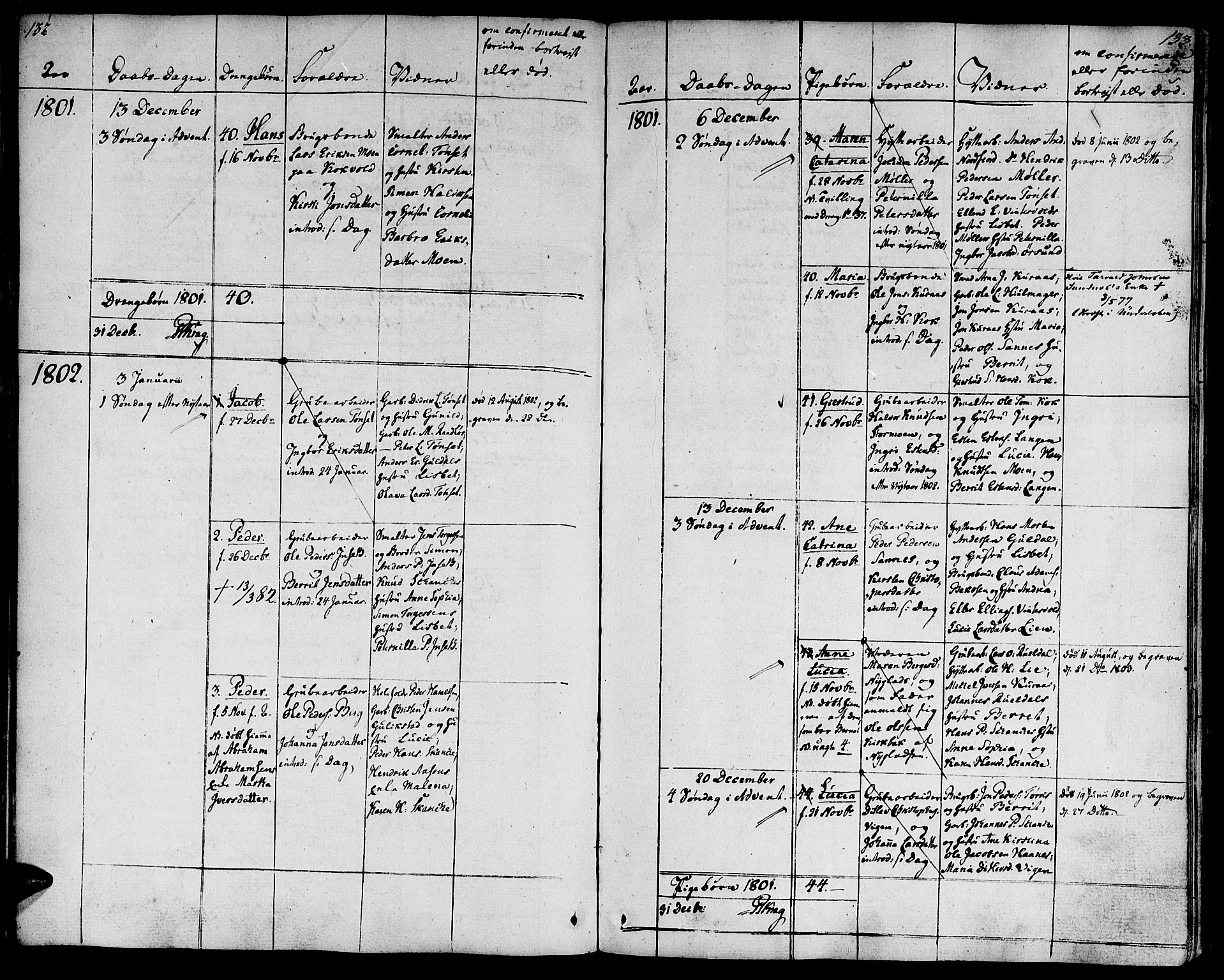 Ministerialprotokoller, klokkerbøker og fødselsregistre - Sør-Trøndelag, SAT/A-1456/681/L0927: Parish register (official) no. 681A05, 1798-1808, p. 132-133