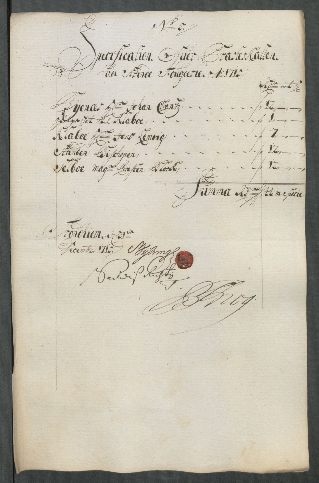 Rentekammeret inntil 1814, Reviderte regnskaper, Fogderegnskap, AV/RA-EA-4092/R61/L4115: Fogderegnskap Strinda og Selbu, 1715-1716, p. 87