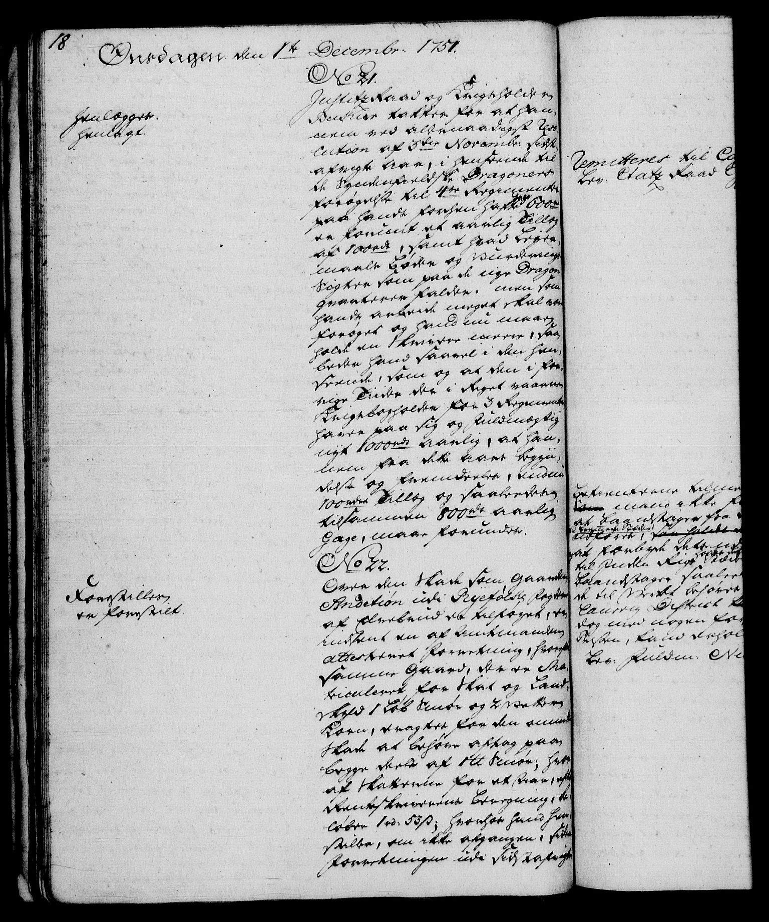 Rentekammeret, Kammerkanselliet, AV/RA-EA-3111/G/Gh/Gha/L0031: Norsk ekstraktmemorialprotokoll (merket RK 53.76), 1751-1753, p. 18