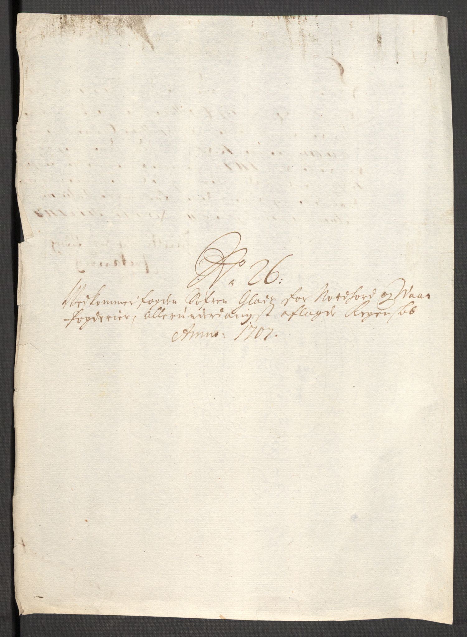 Rentekammeret inntil 1814, Reviderte regnskaper, Fogderegnskap, AV/RA-EA-4092/R51/L3188: Fogderegnskap Nordhordland og Voss, 1706-1707, p. 150