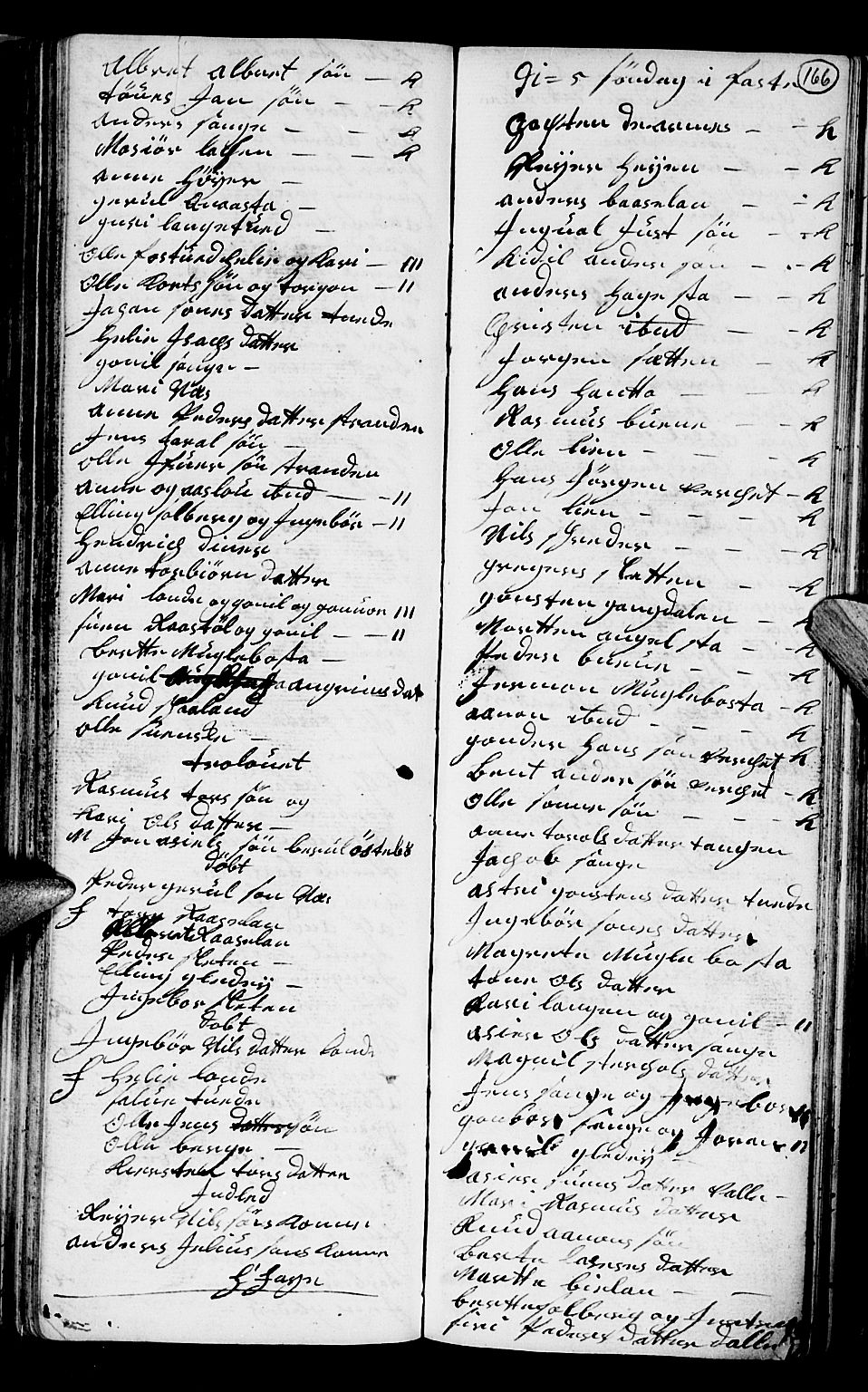 Holt sokneprestkontor, AV/SAK-1111-0021/F/Fb/L0004: Parish register (copy) no. B 4, 1730-1746, p. 166