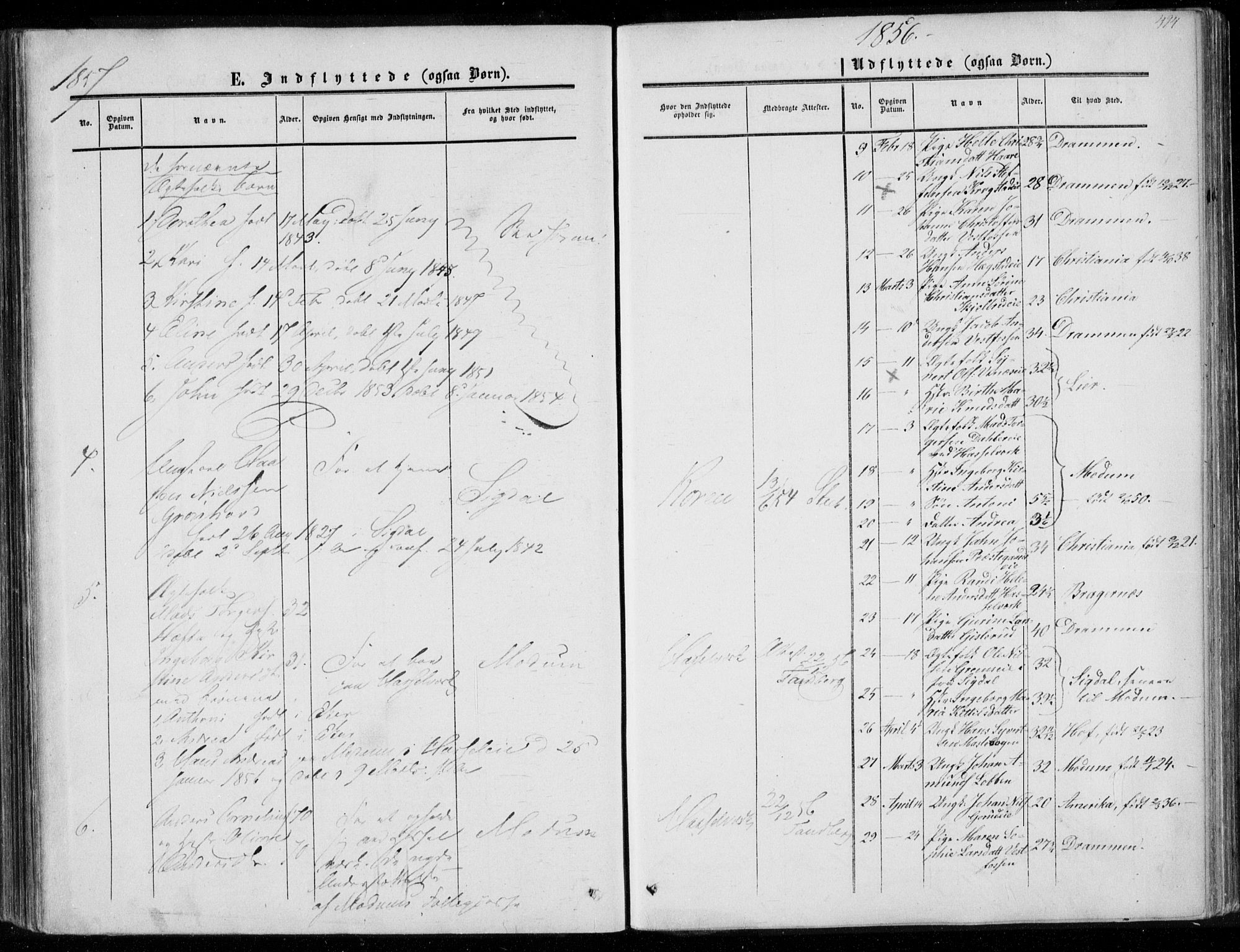 Eiker kirkebøker, AV/SAKO-A-4/F/Fa/L0015b: Parish register (official) no. I 15B, 1854-1860, p. 494