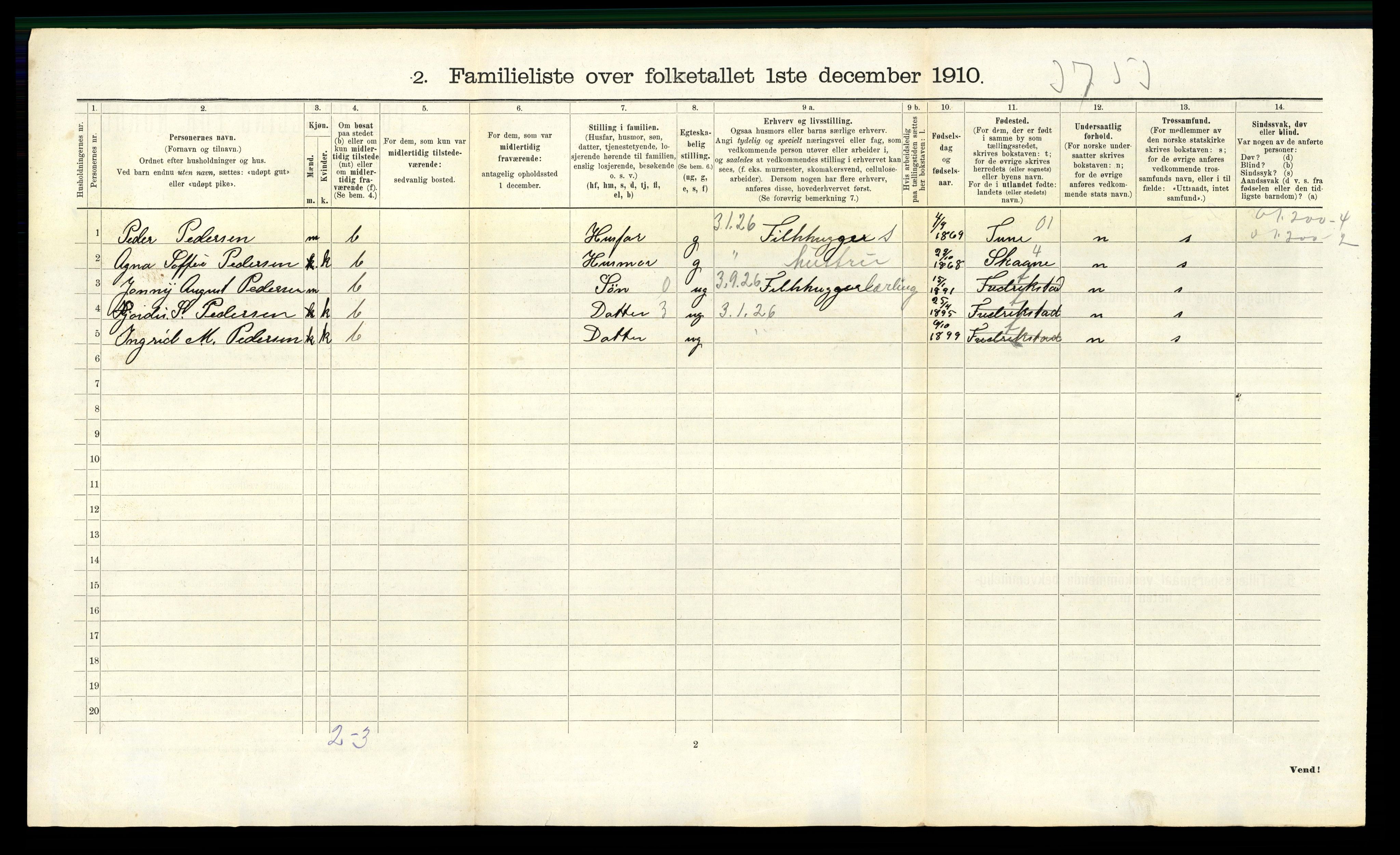 RA, 1910 census for Fredrikstad, 1910, p. 8003