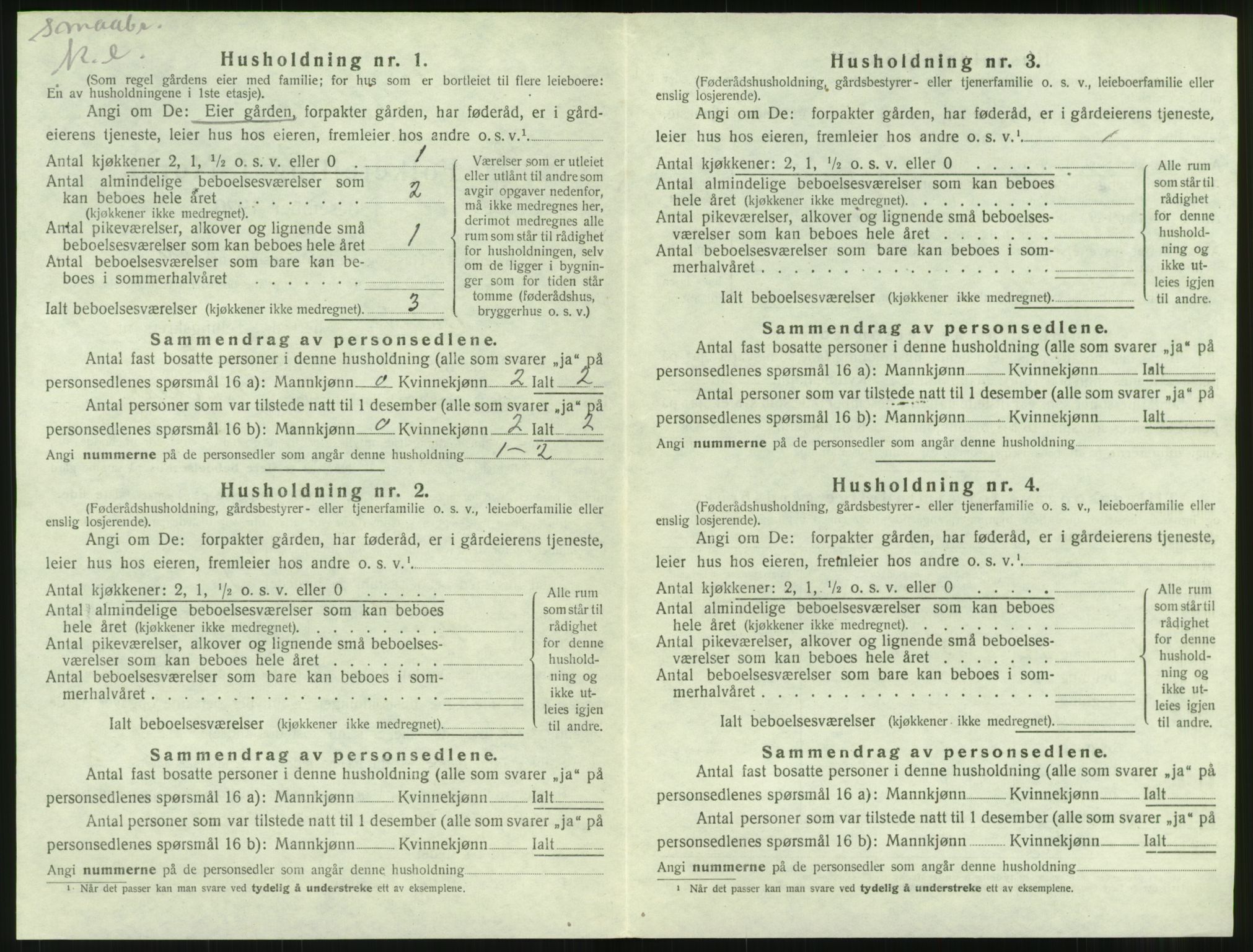 SAT, 1920 census for Bolsøy, 1920, p. 1032