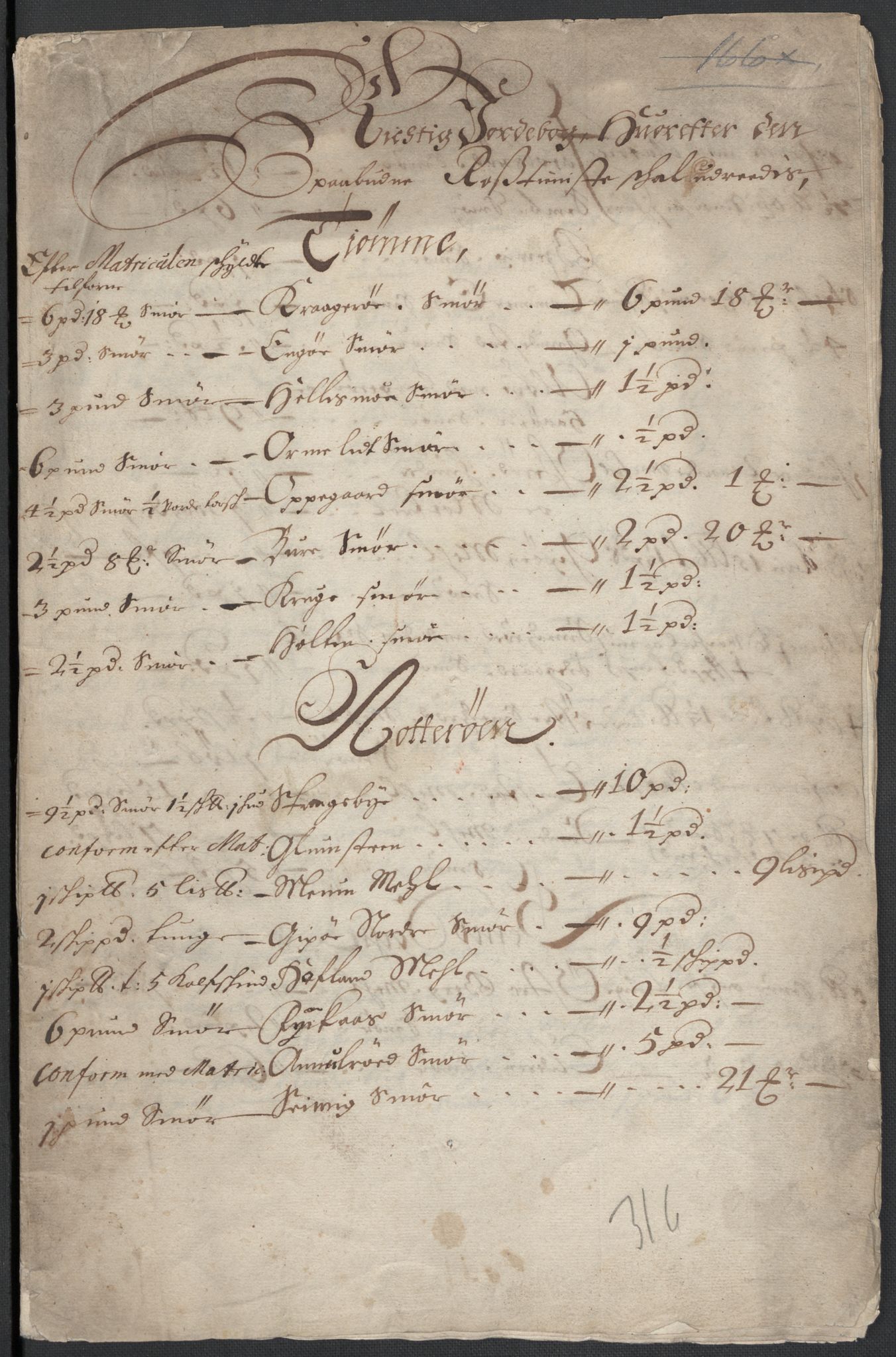 Rentekammeret inntil 1814, Reviderte regnskaper, Fogderegnskap, AV/RA-EA-4092/R32/L1863: Fogderegnskap Jarlsberg grevskap, 1659-1687, p. 319