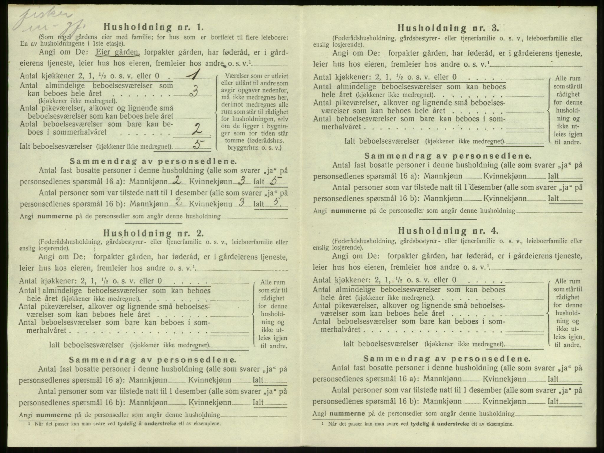 SAB, 1920 census for Bremanger, 1920, p. 674