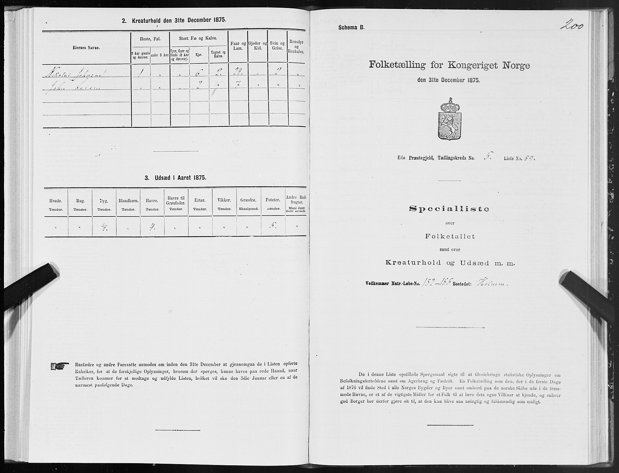 SAT, 1875 census for 1573P Edøy, 1875, p. 2200