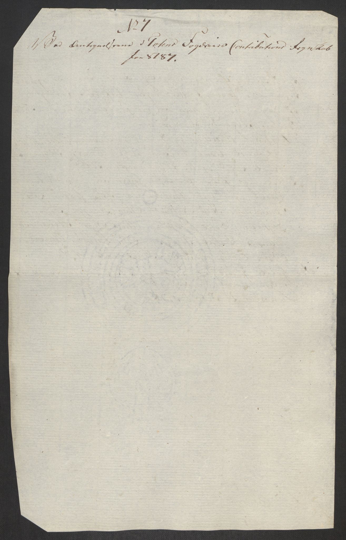 Rentekammeret inntil 1814, Reviderte regnskaper, Fogderegnskap, AV/RA-EA-4092/R19/L1374: Fogderegnskap Toten, Hadeland og Vardal, 1787, p. 522