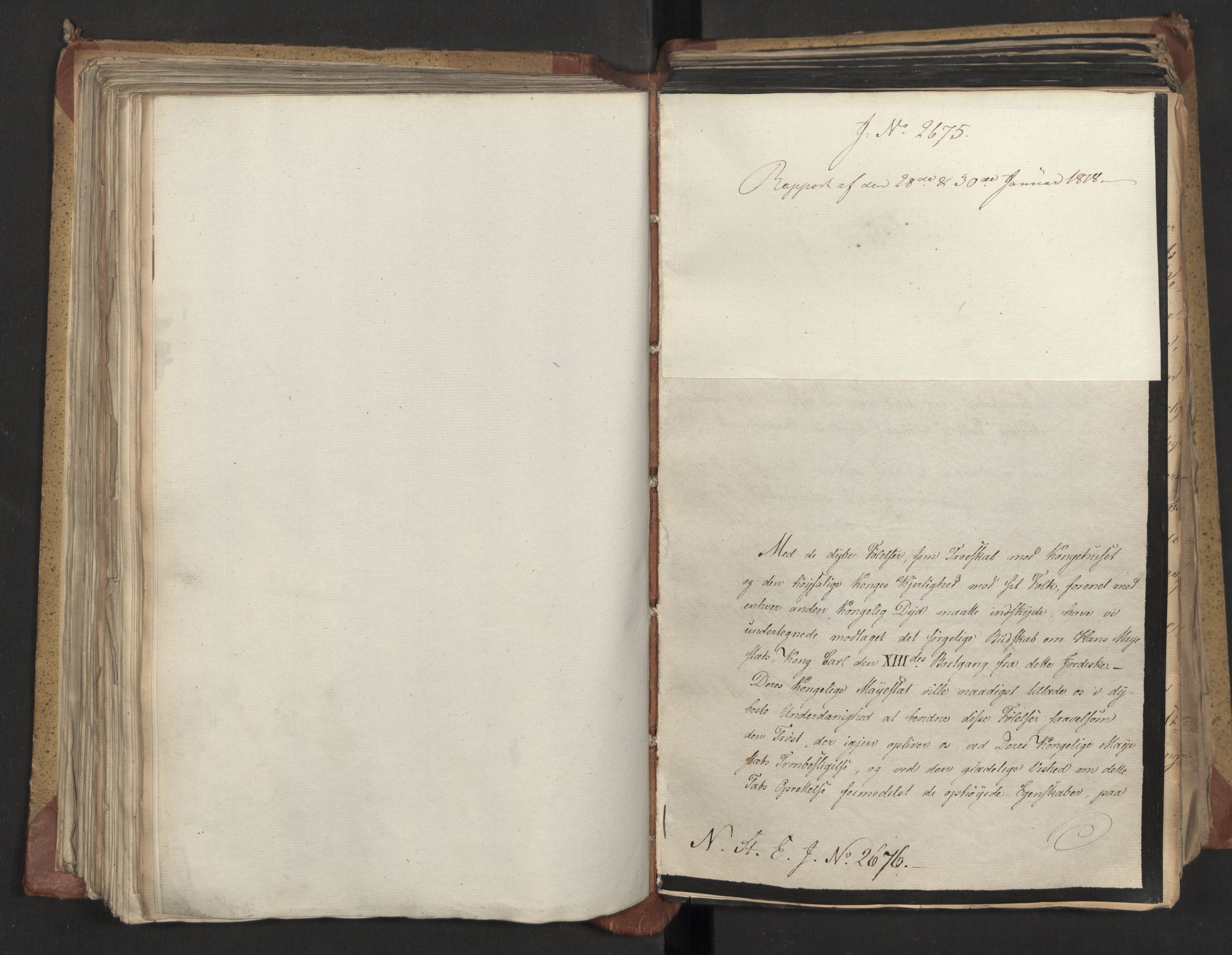 Statsrådsavdelingen i Stockholm, RA/S-1003/D/Da/L0012: Regjeringsinnstillinger nr. 2587-2760, 1818, p. 291