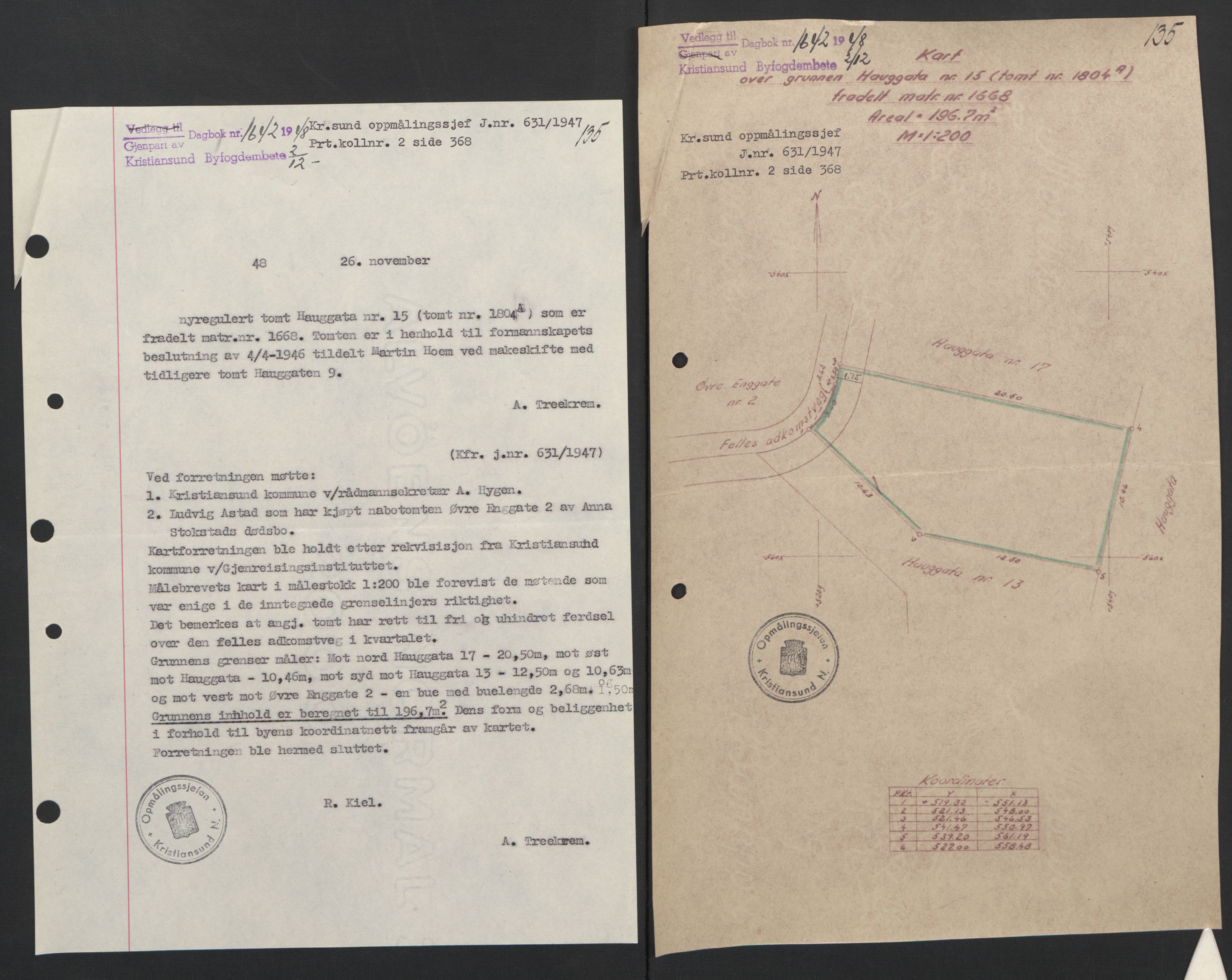 Kristiansund byfogd, AV/SAT-A-4587/A/27: Mortgage book no. 42, 1947-1950, Diary no: : 1642/1948