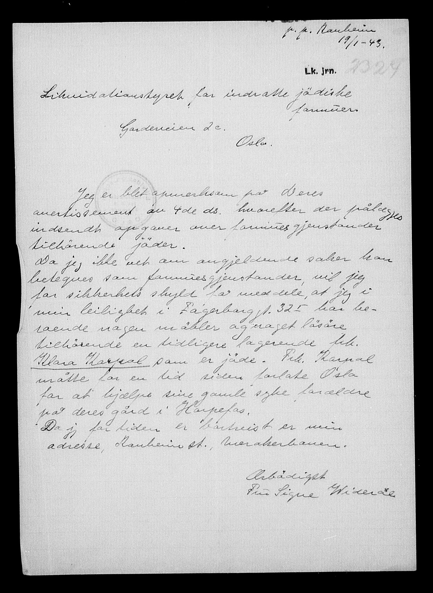 Justisdepartementet, Tilbakeføringskontoret for inndratte formuer, AV/RA-S-1564/H/Hc/Hcc/L0949: --, 1945-1947, p. 438