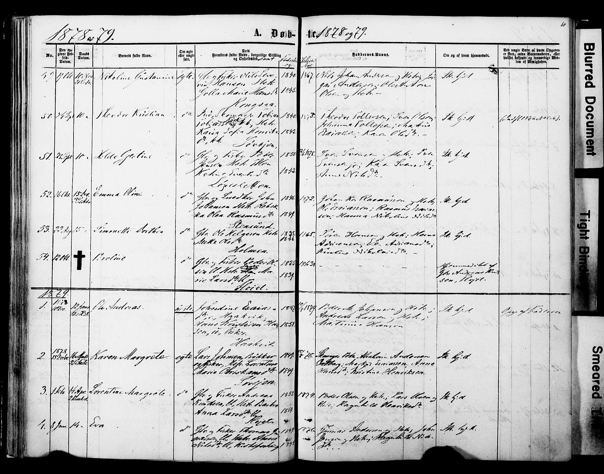 Ibestad sokneprestembete, SATØ/S-0077/H/Ha/Haa/L0013kirke: Parish register (official) no. 13, 1865-1879, p. 60