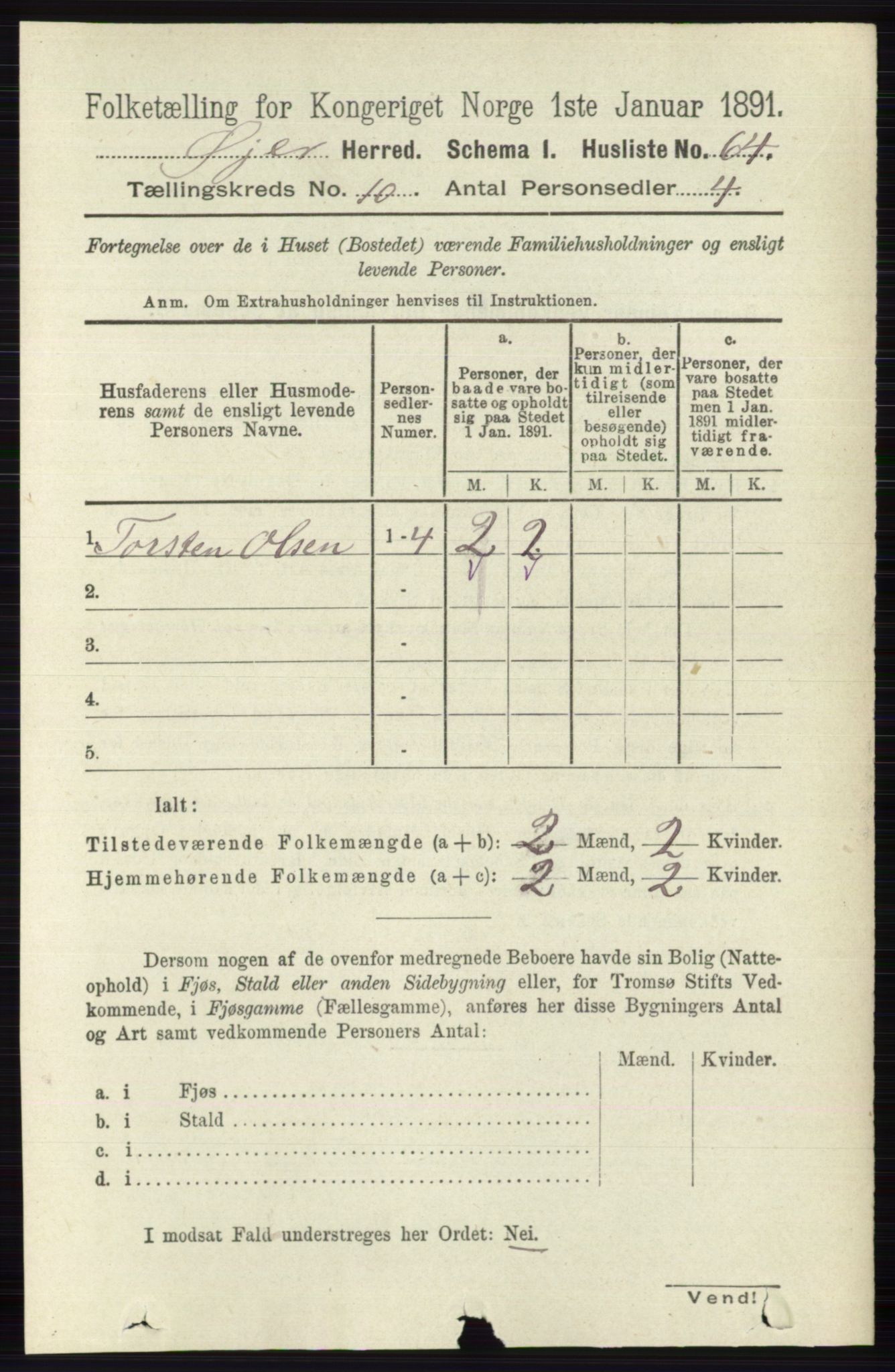 RA, 1891 census for 0521 Øyer, 1891, p. 3559