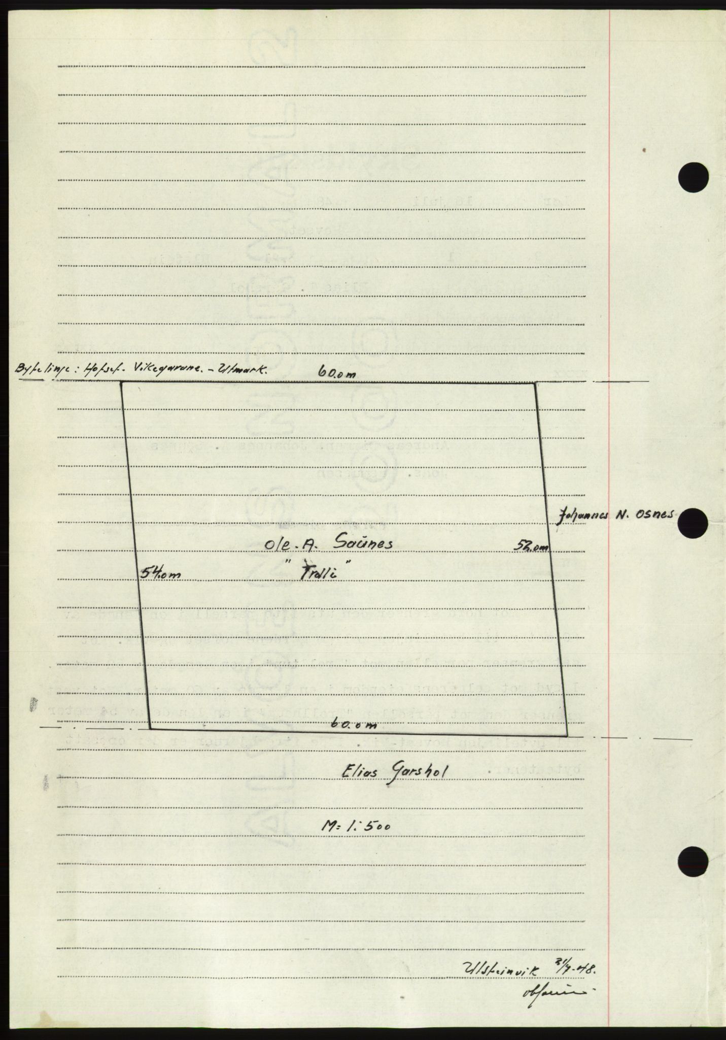 Søre Sunnmøre sorenskriveri, AV/SAT-A-4122/1/2/2C/L0082: Mortgage book no. 8A, 1948-1948, Diary no: : 984/1948