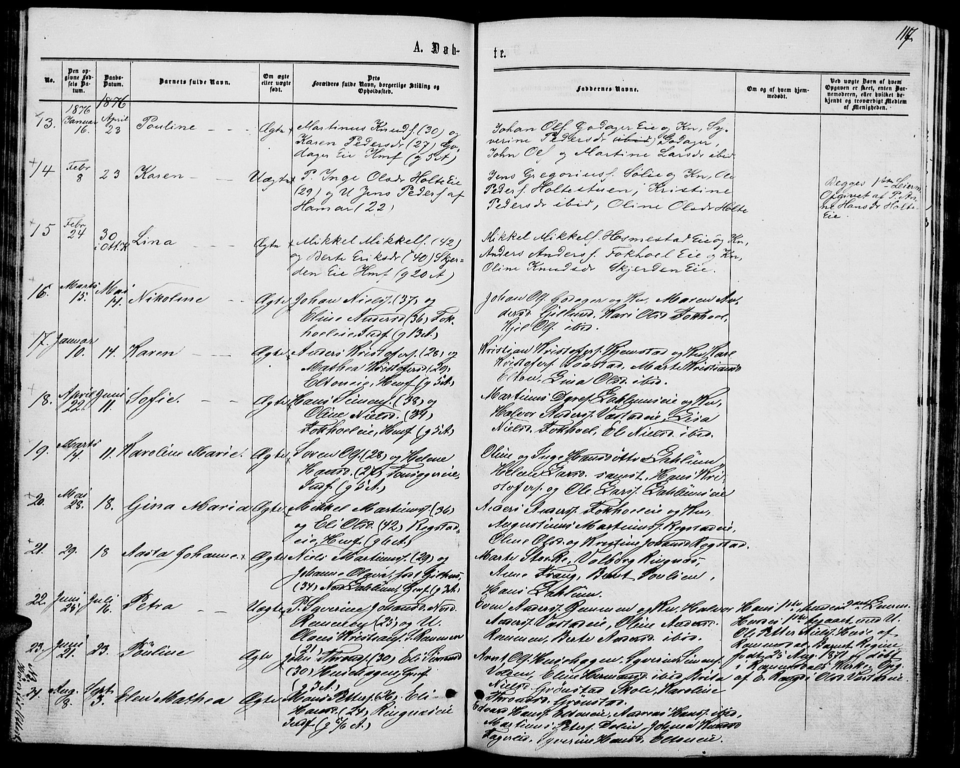 Stange prestekontor, AV/SAH-PREST-002/L/L0006: Parish register (copy) no. 6, 1864-1882, p. 117