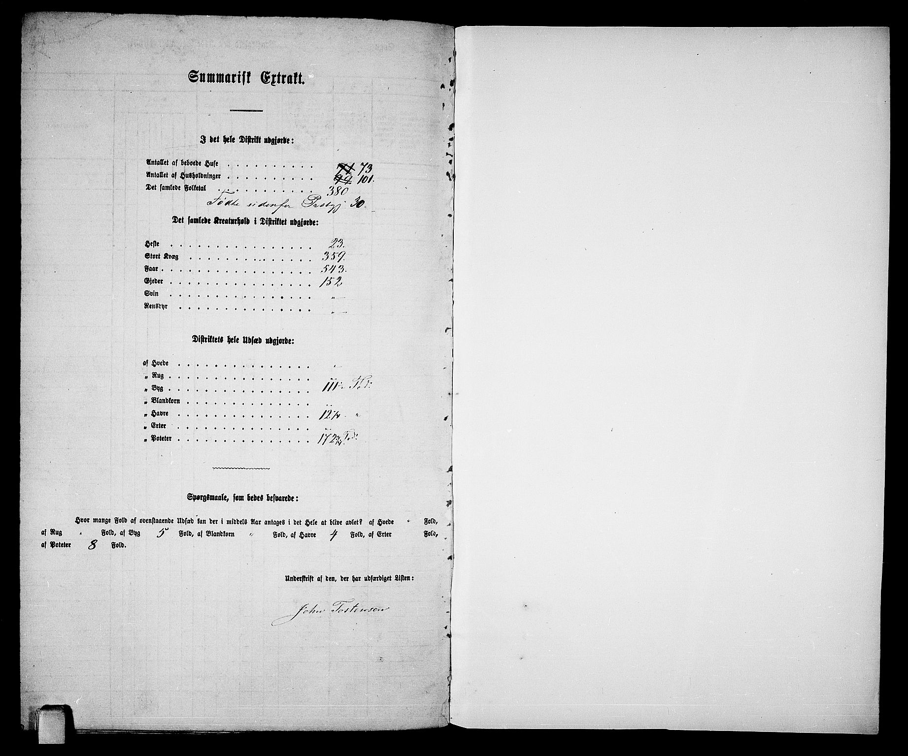 RA, 1865 census for Tinn, 1865, p. 116