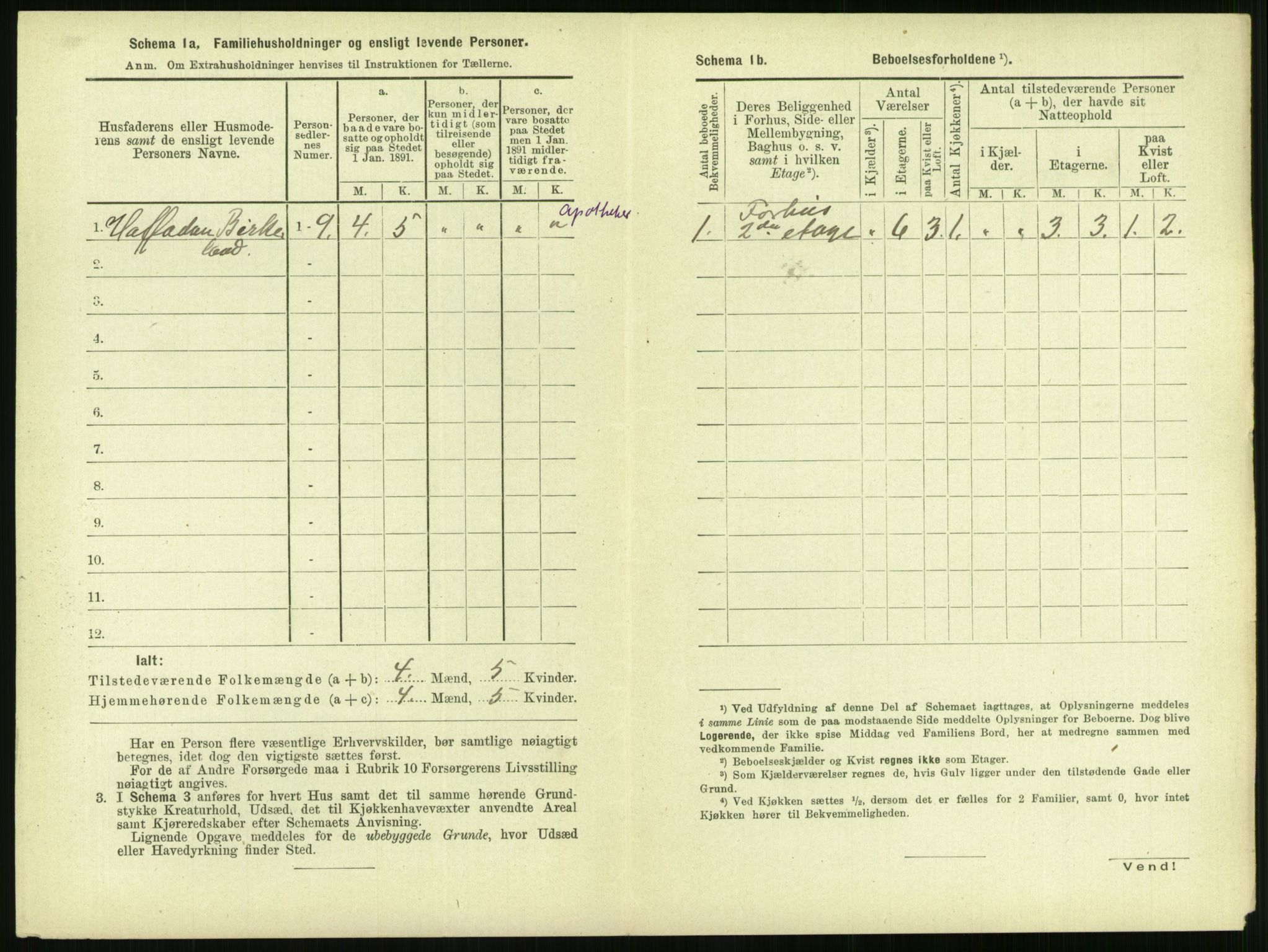 RA, 1891 census for 1103 Stavanger, 1891, p. 2164