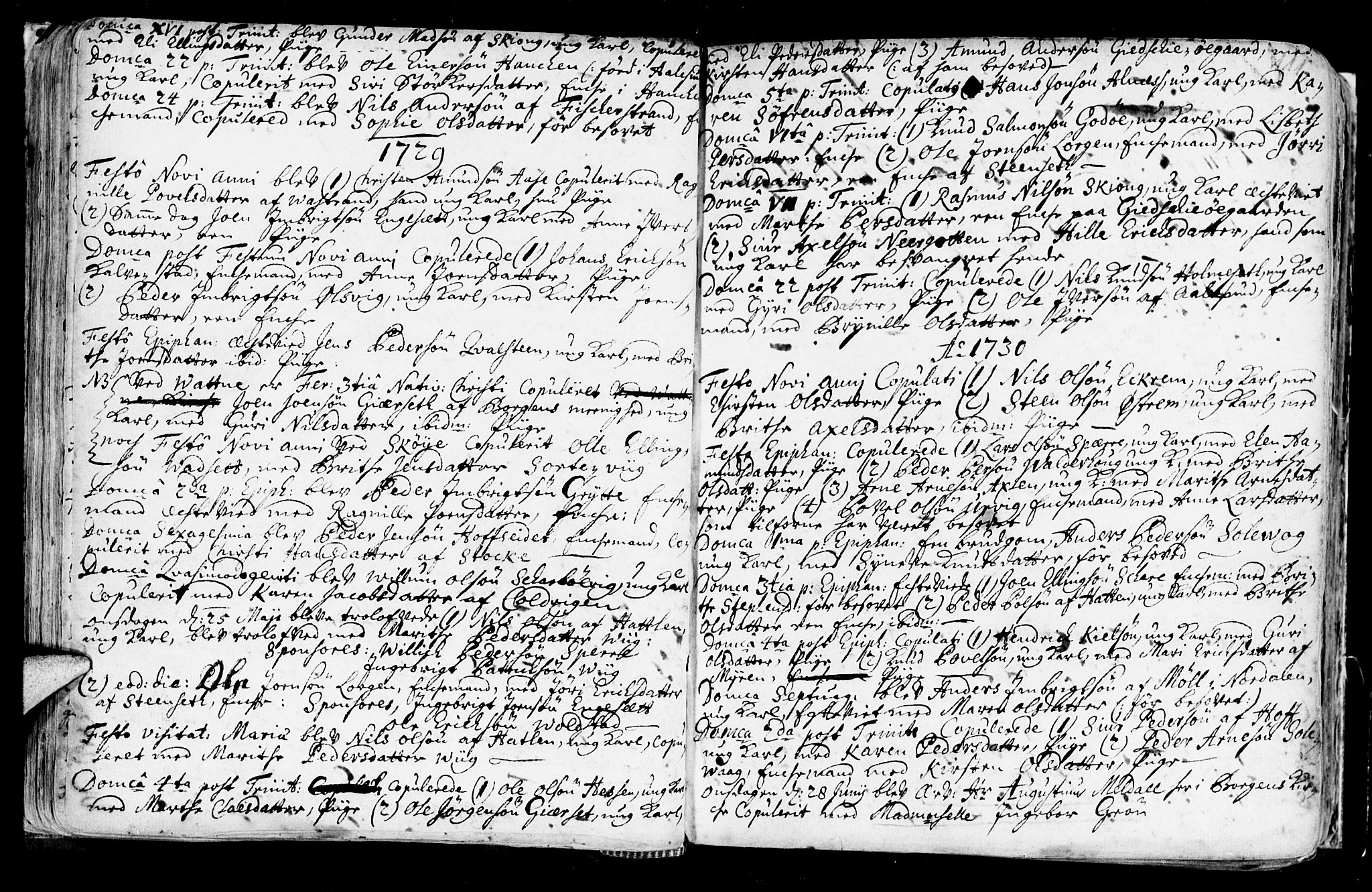Ministerialprotokoller, klokkerbøker og fødselsregistre - Møre og Romsdal, AV/SAT-A-1454/528/L0390: Parish register (official) no. 528A01, 1698-1739, p. 110-111